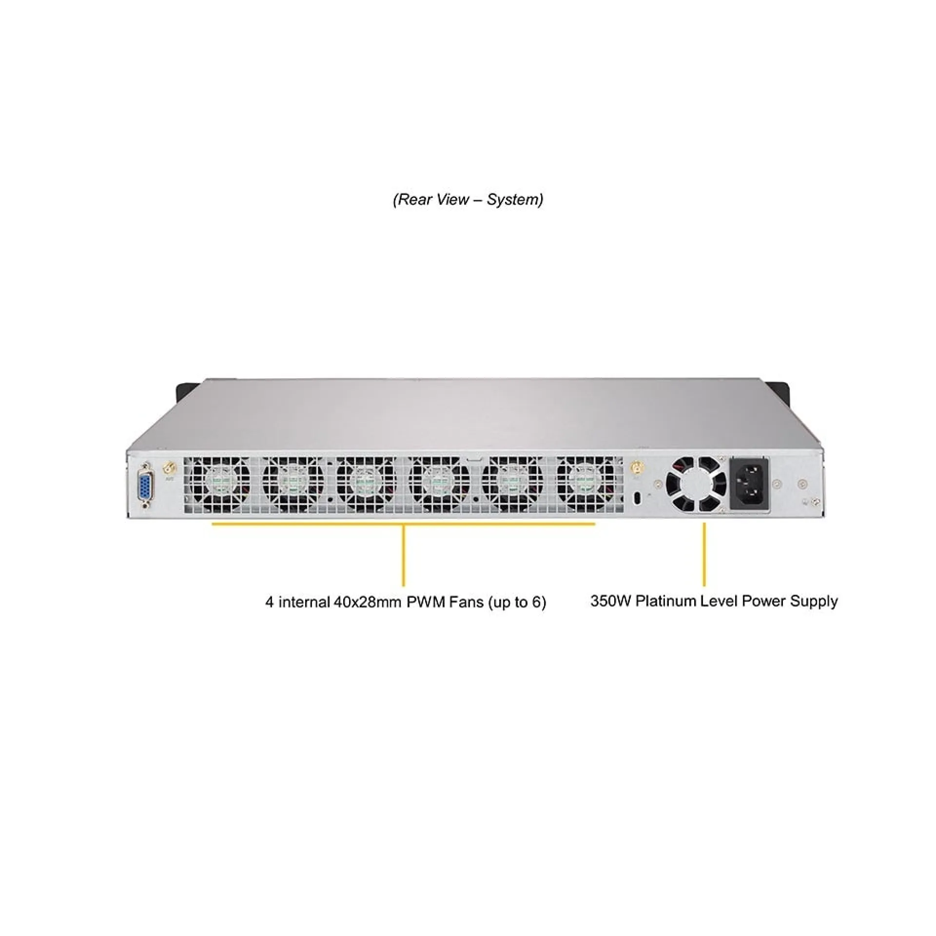Supermicro SYS-1019D-FHN13TP rear view