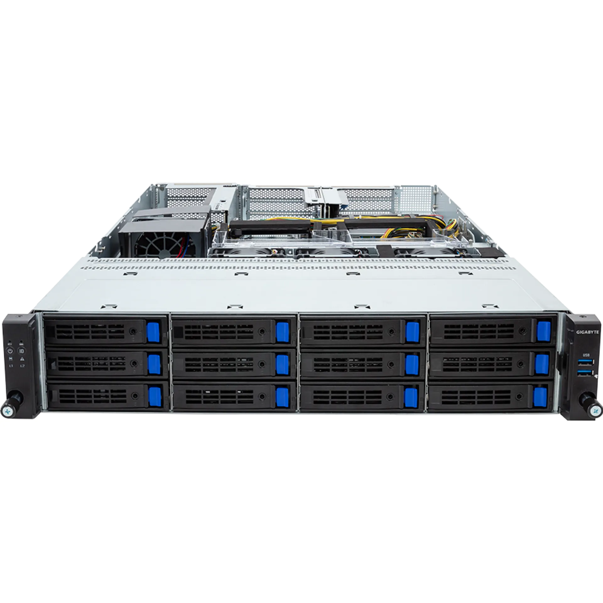 R263-SG0-AAE1 Gigabyte front view Gigabyte R263-SG0-AAE1 front view