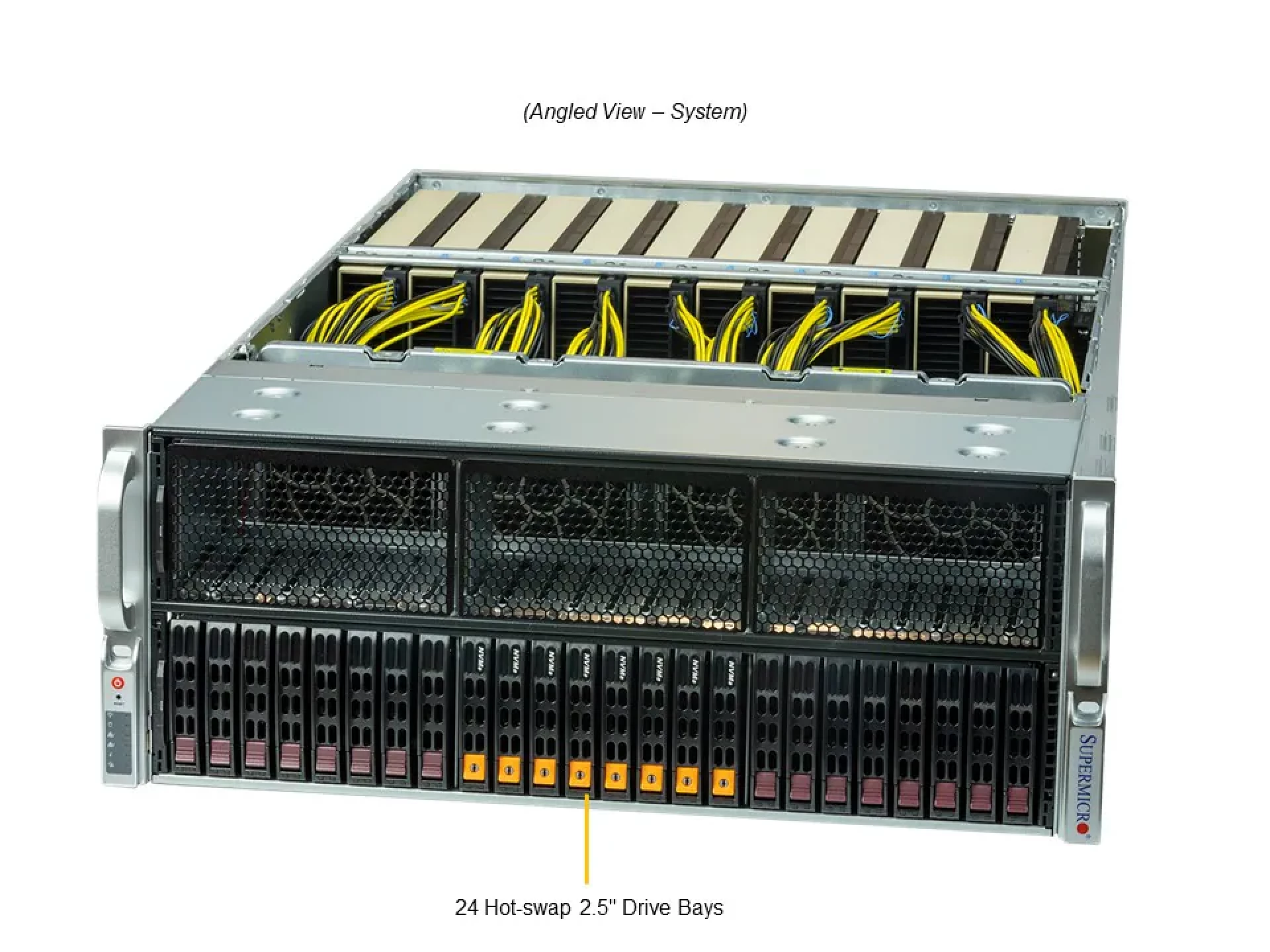 Supermicro AS-4125GS-TNRT1 angle view 