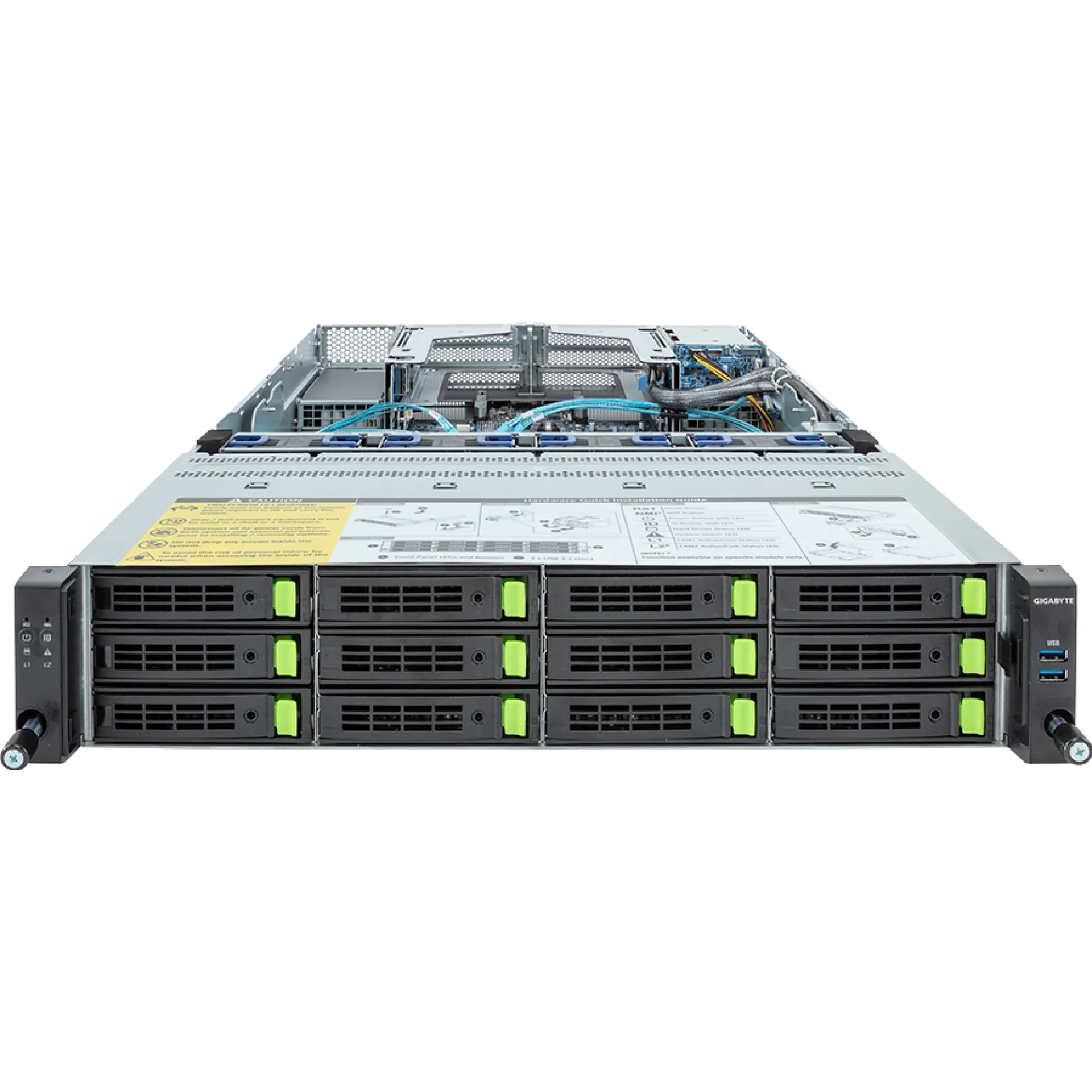 Gigabyte R283-S90-AAJ3 front view 
