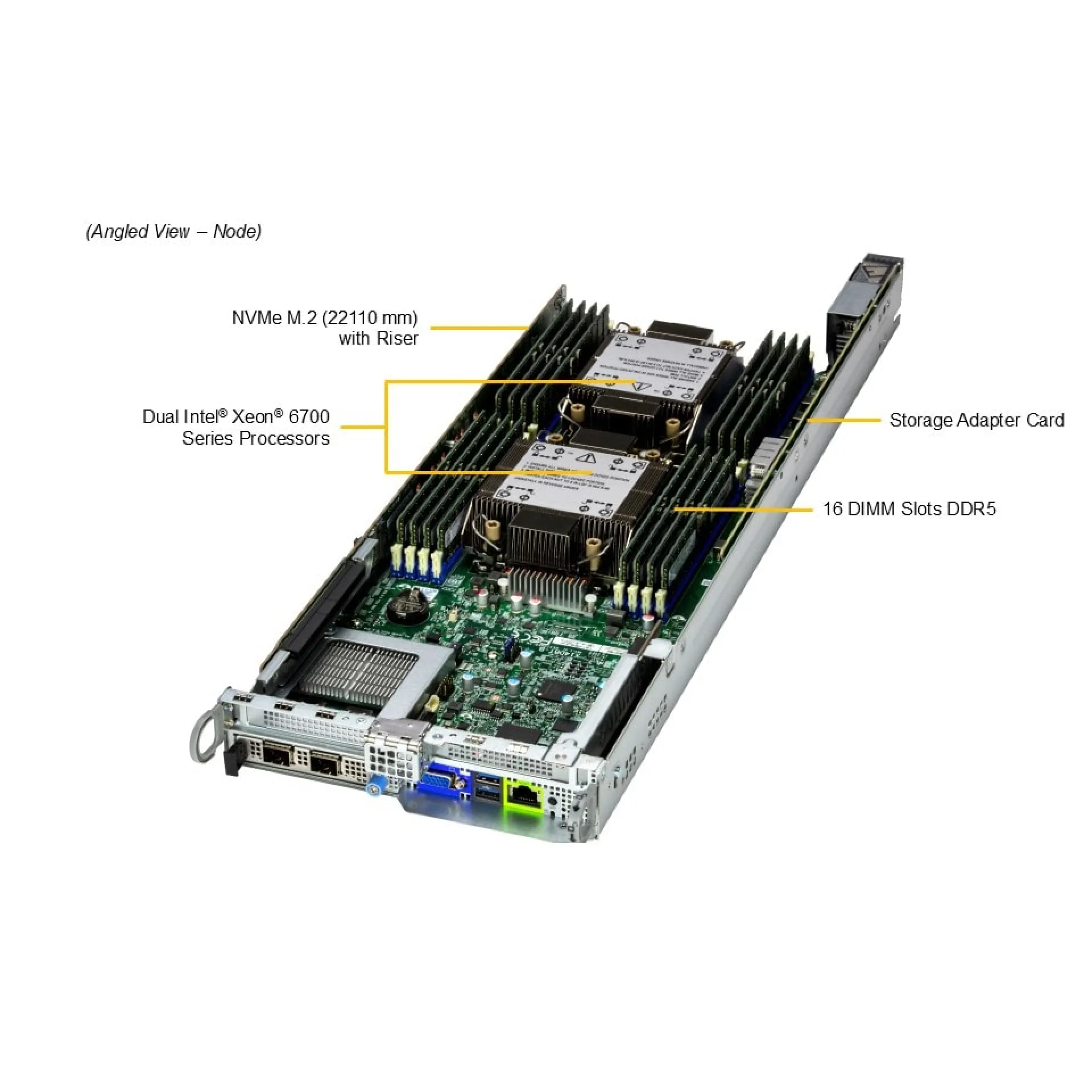 Supermicro SYS-222BT-HER angle view 