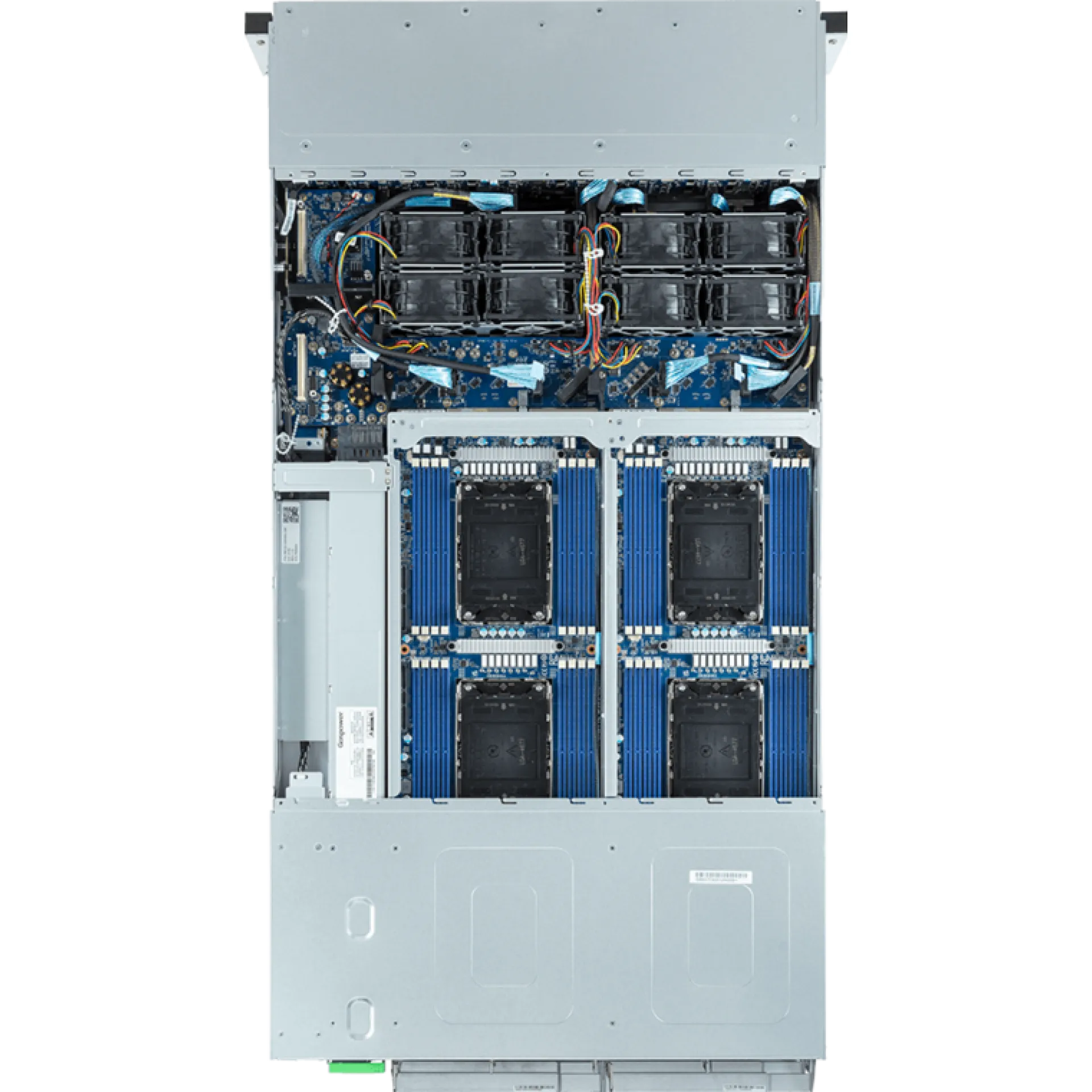 H263-S62-AAW1 Gigabyte top view Gigabyte H263-S62-AAW1 top view