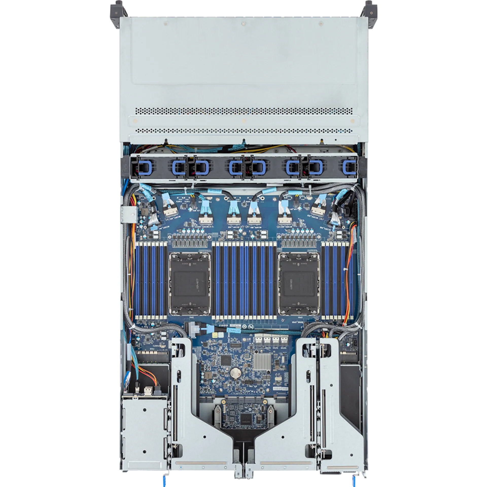 R283-S92-AAJ4 Gigabyte top view Gigabyte R283-S92-AAJ4 top view