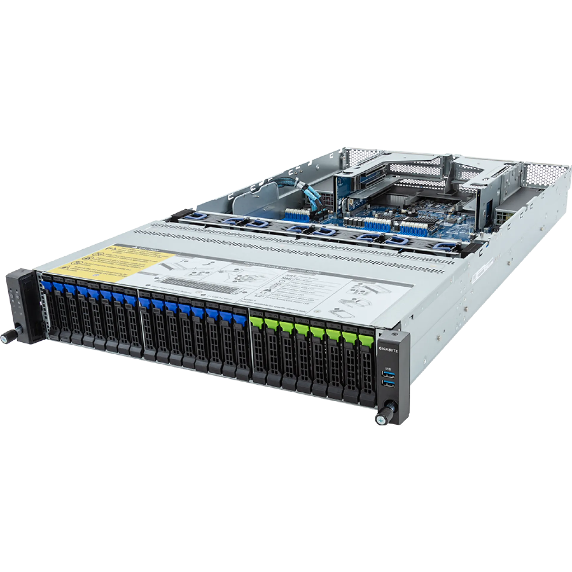 R283-Z92-AAJ2 | Gigabyte Dual EPYC 9004 EPYC 9005 2U Rack Server