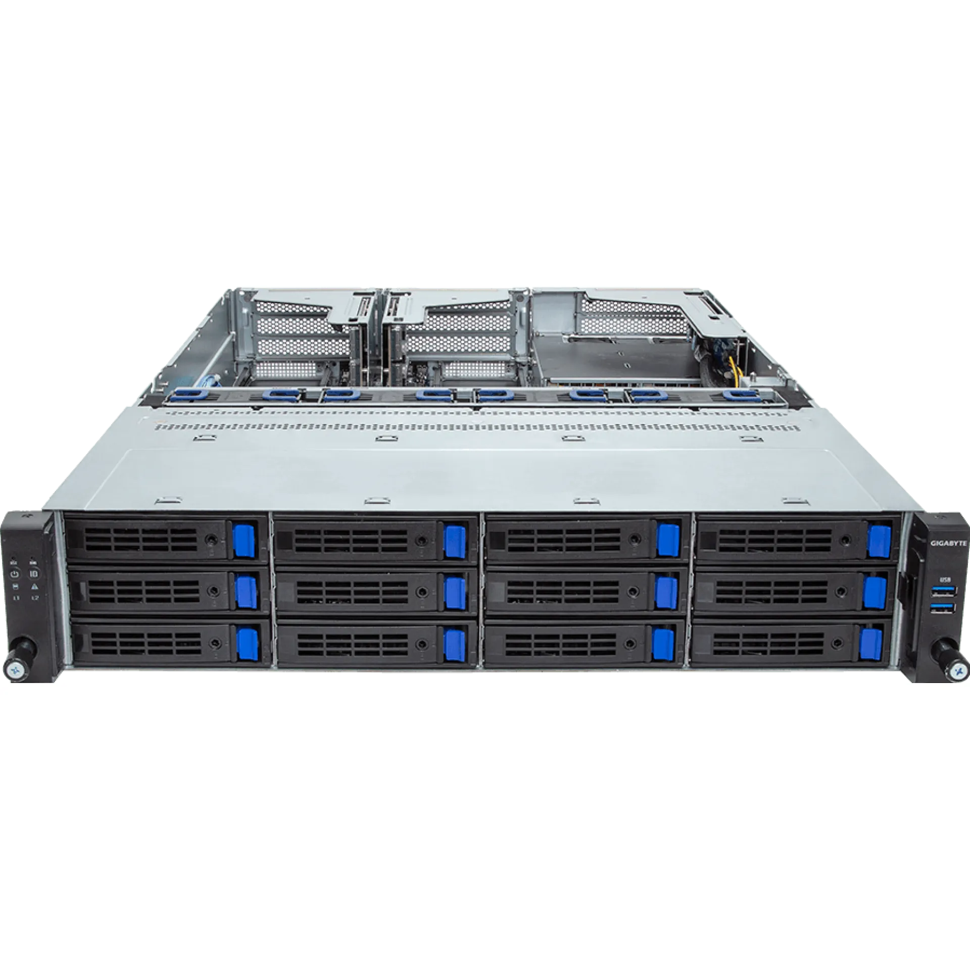 R263-S33-AAL1 Gigabyte front view Gigabyte R263-S33-AAL1 front view