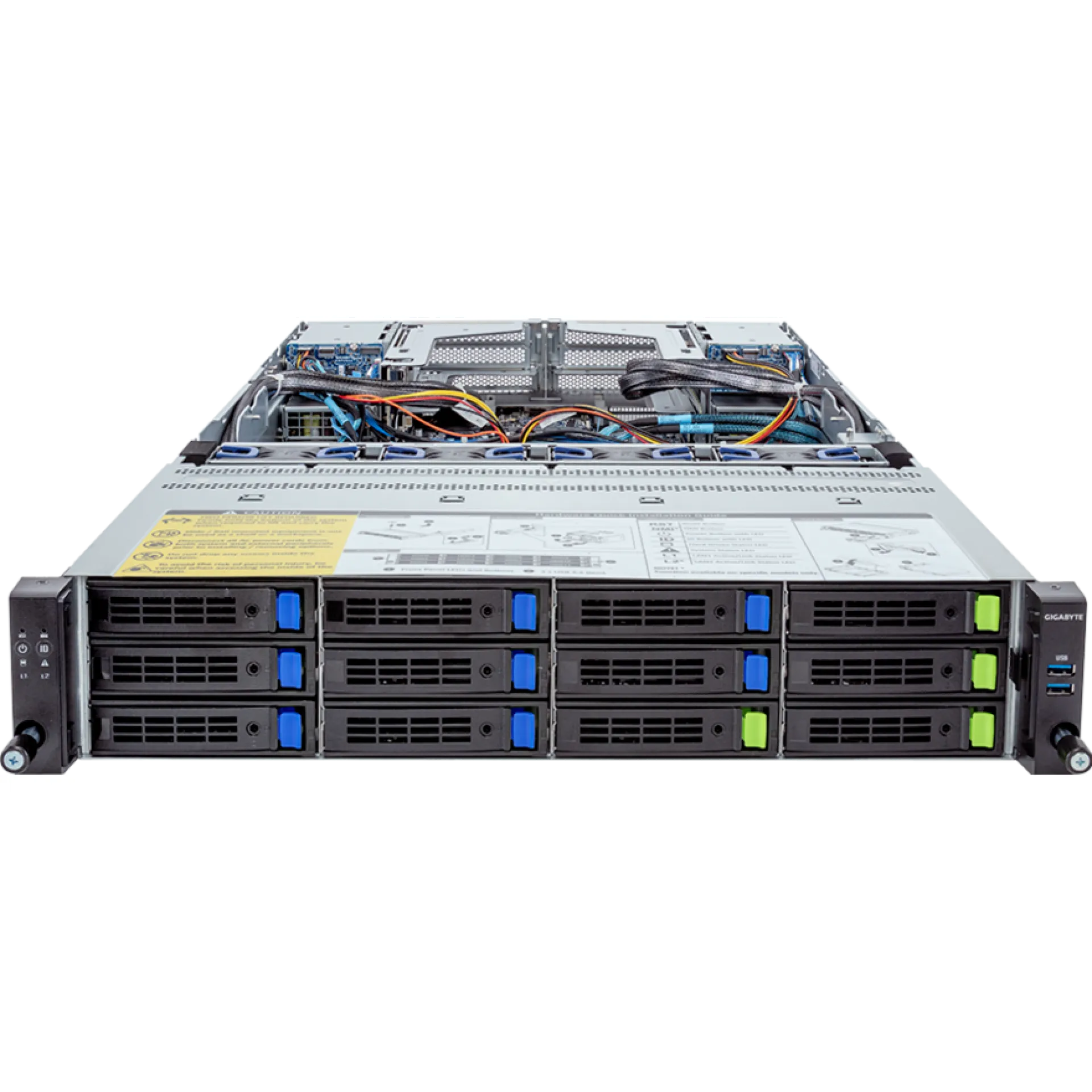 R283-Z90-AAD2 Gigabyte front view Gigabyte R283-Z90-AAD2 front view