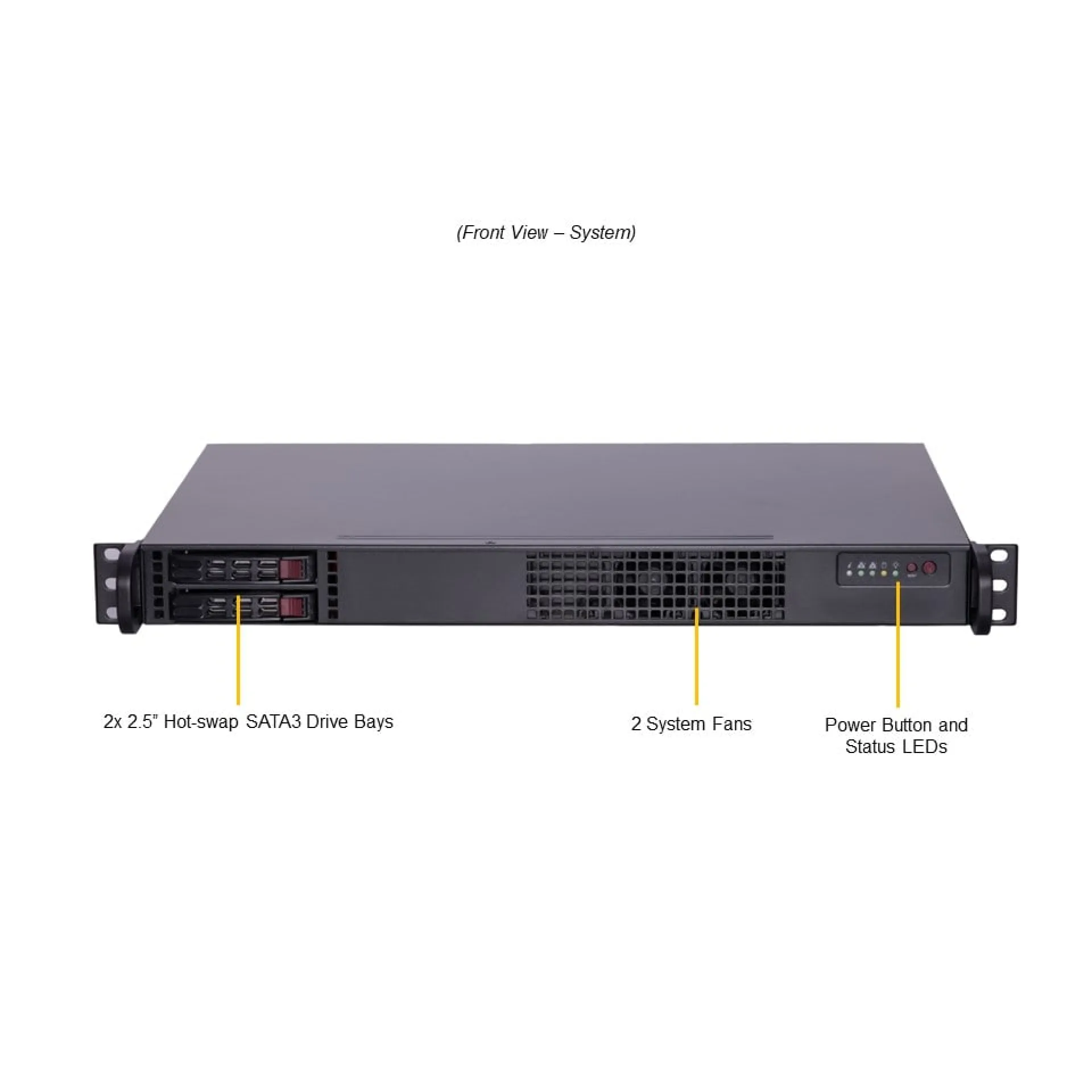 Supermicro SYS-111AD-HN2 front view