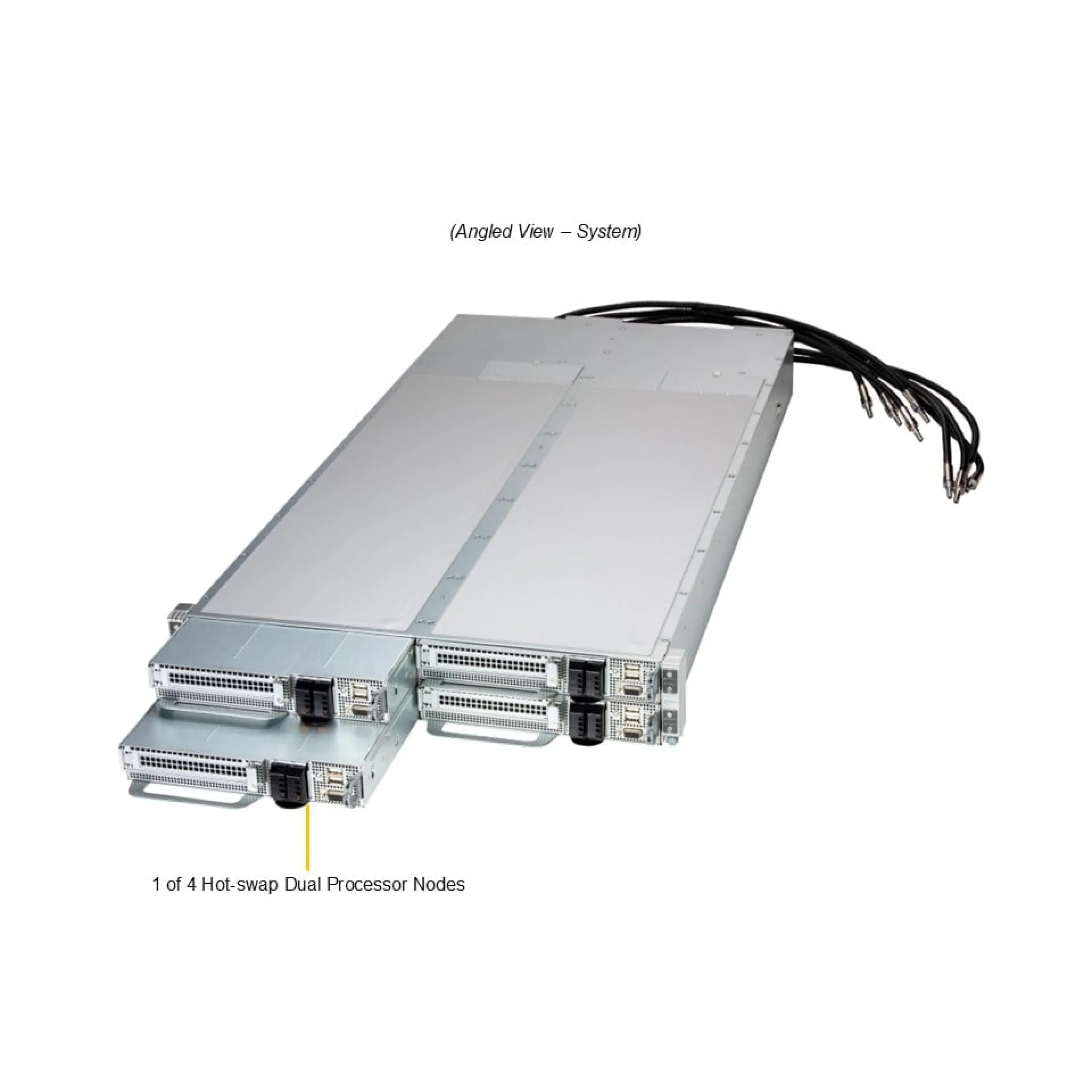 AS-2126FT-HE-ALC Supermicro angle view Supermicro AS-2126FT-HE-ALC angle view