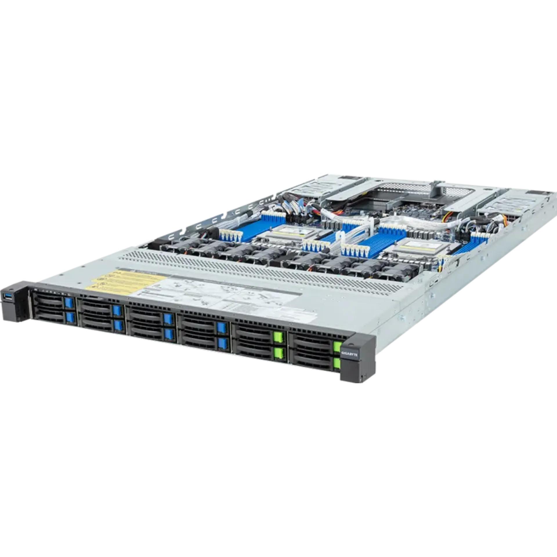 R183-Z94-AAD2 Gigabyte angle view Gigabyte R183-Z94-AAD2 angle view