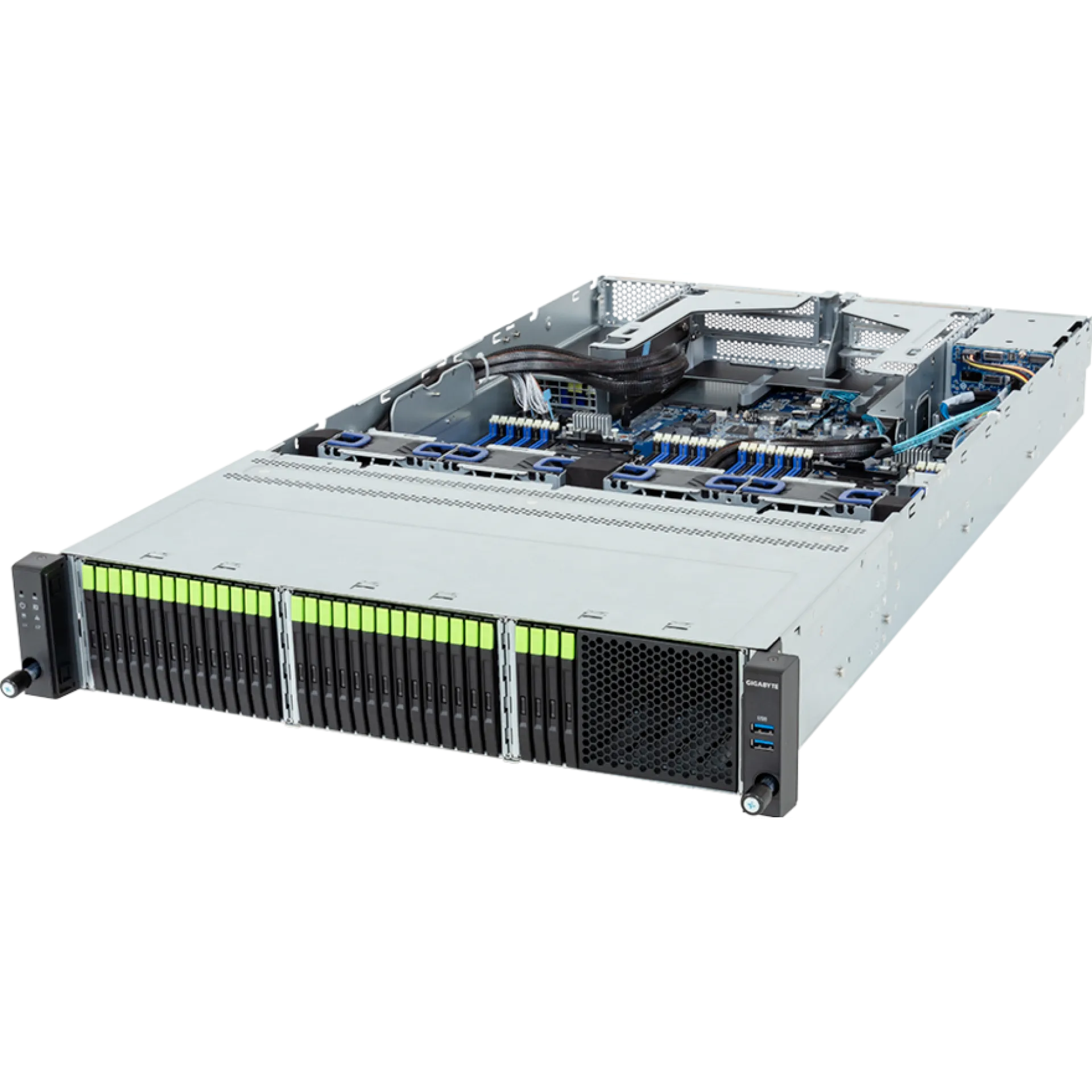 Gigabyte R284-S91-AAJ1 angle view 