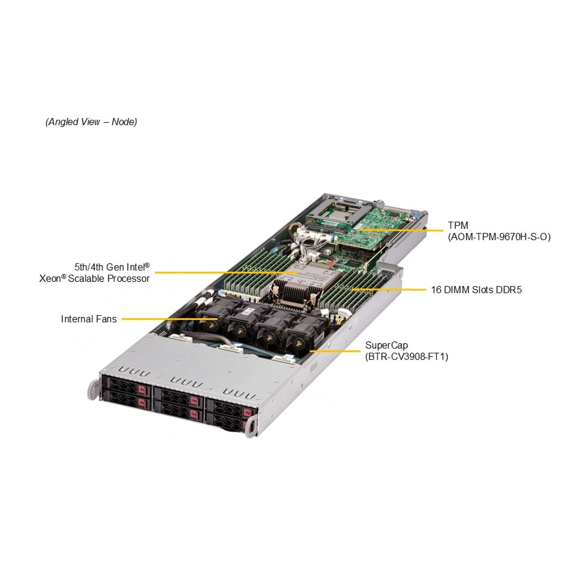 Supermicro SYS-F511E2-RT angle view