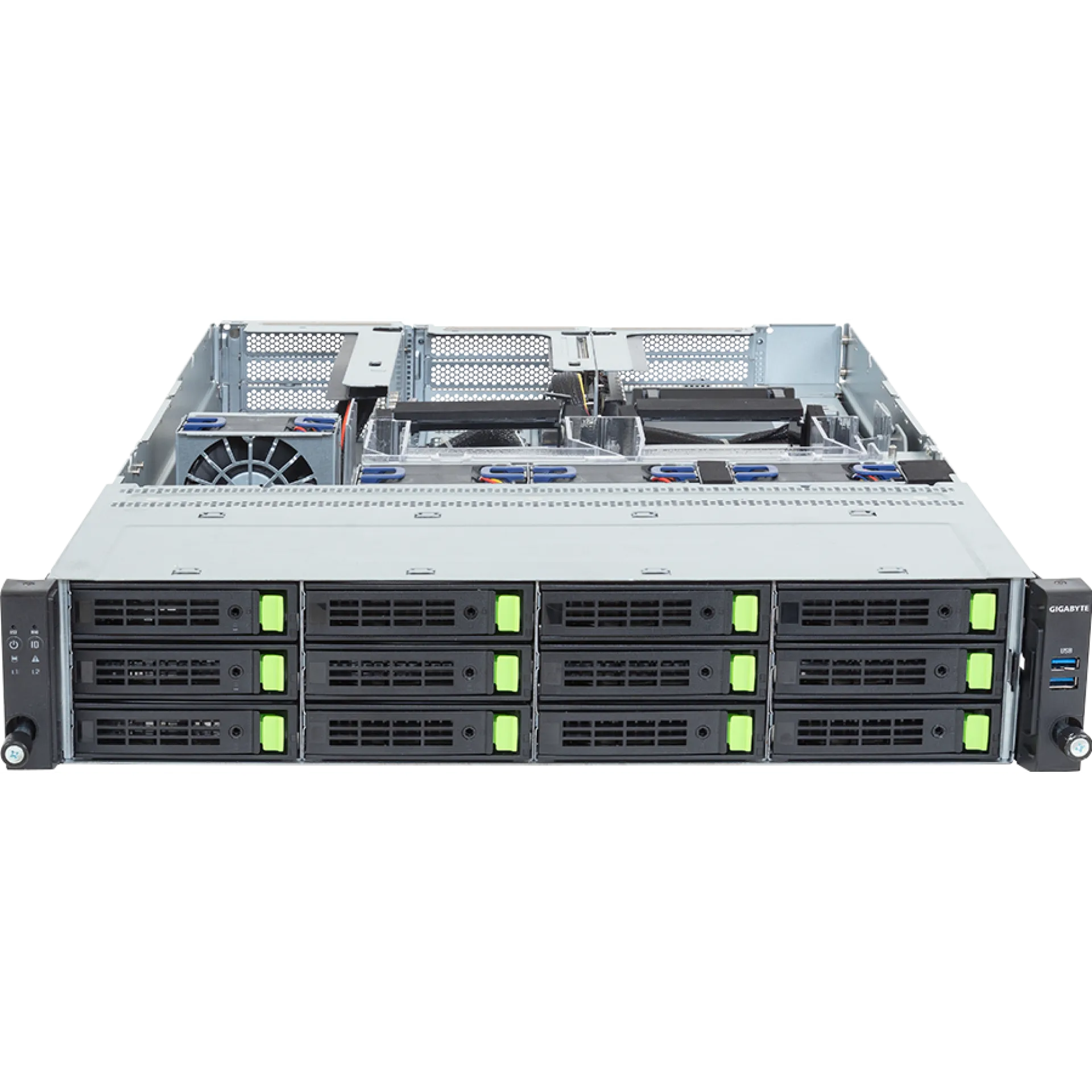 R263-ZG0-AAL2 Gigabyte front view Gigabyte R263-ZG0-AAL2 front view