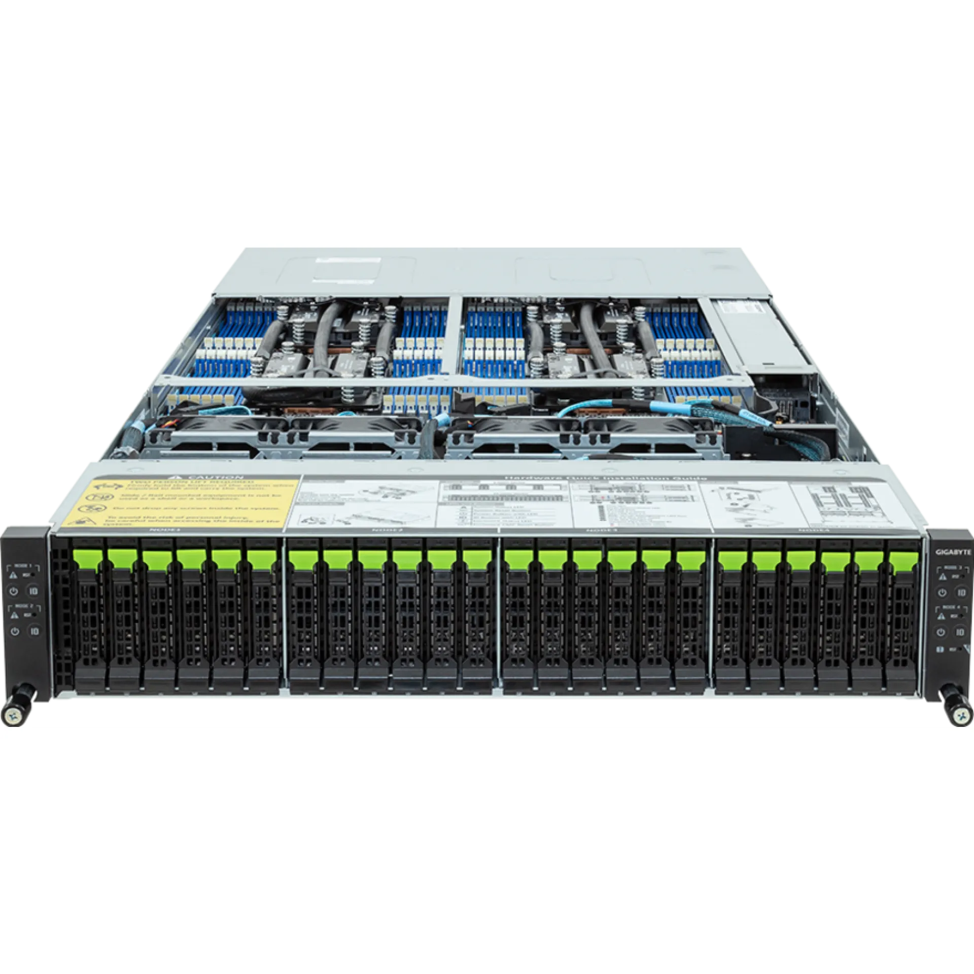 H273-Z80-LAN1 Gigabyte front view Gigabyte H273-Z80-LAN1 front view