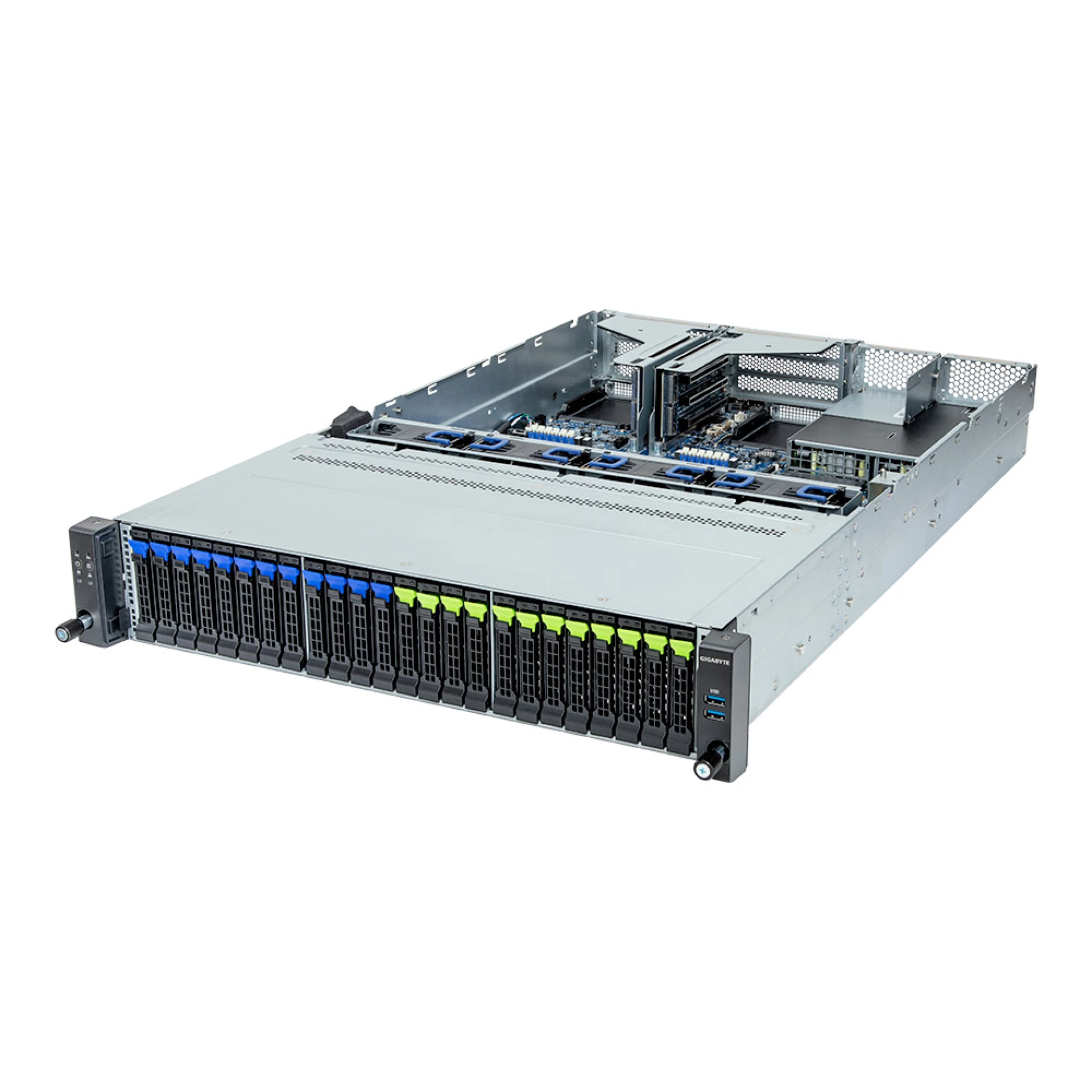 R263-Z32-AAV1 Gigabyte angle view Gigabyte R263-Z32-AAV1 angle view