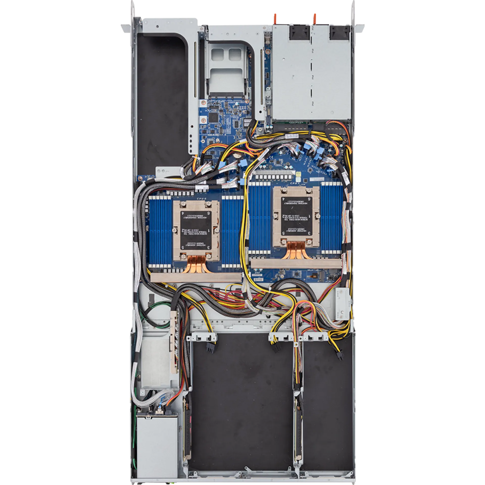 R183-ZF2-IAL1 Gigabyte top view Gigabyte R183-ZF2-IAL1 top view