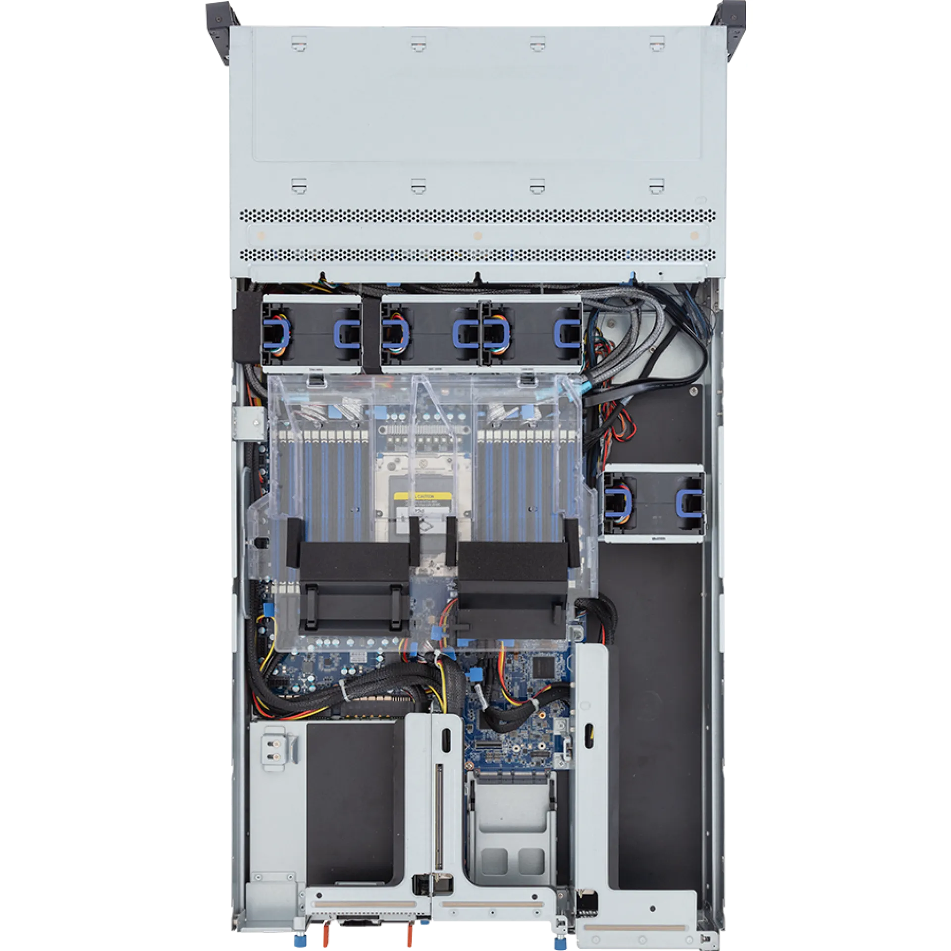 R263-ZG0-AAL2 Gigabyte top view Gigabyte R263-ZG0-AAL2 top view