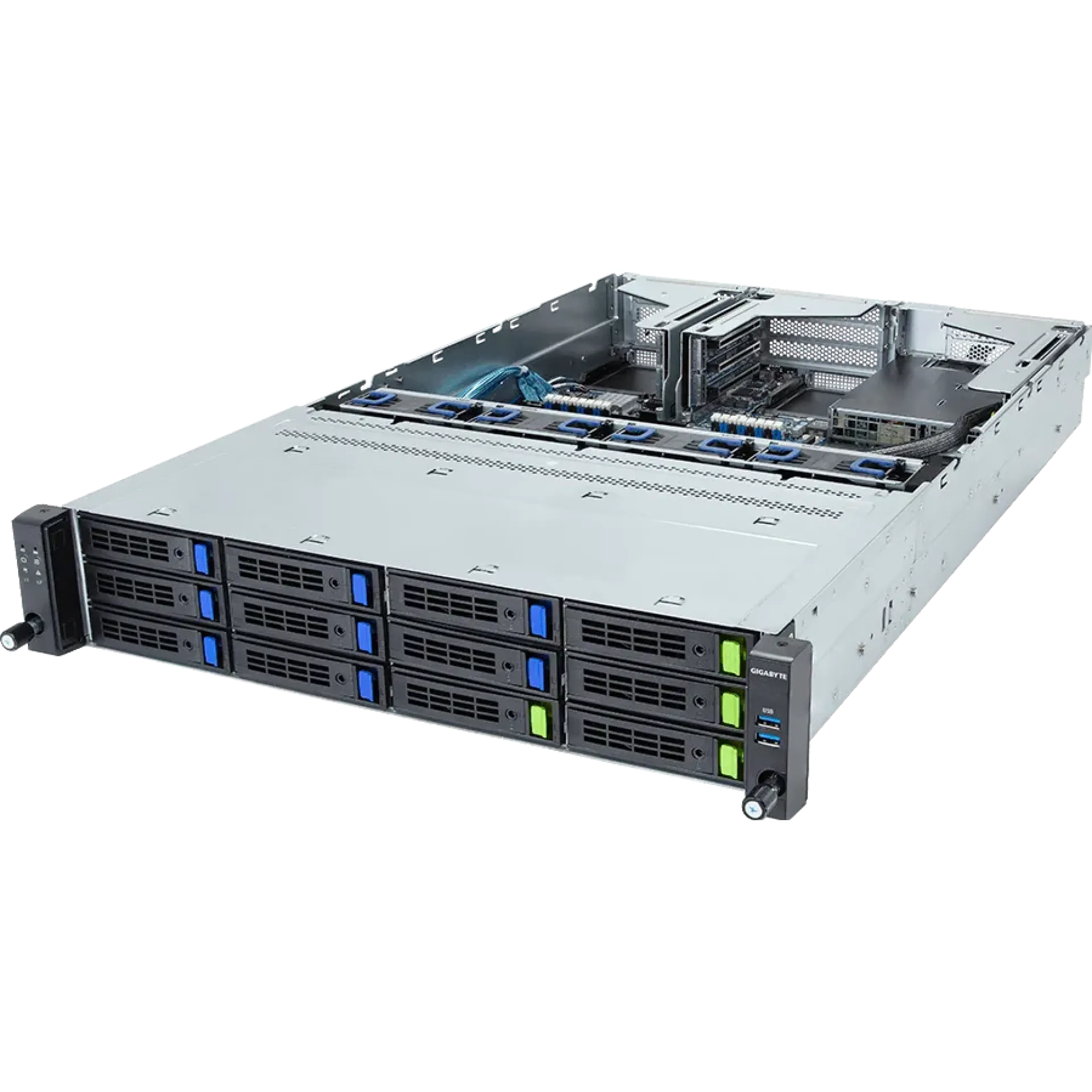 Gigabyte R263-S30-AAC1 angle view