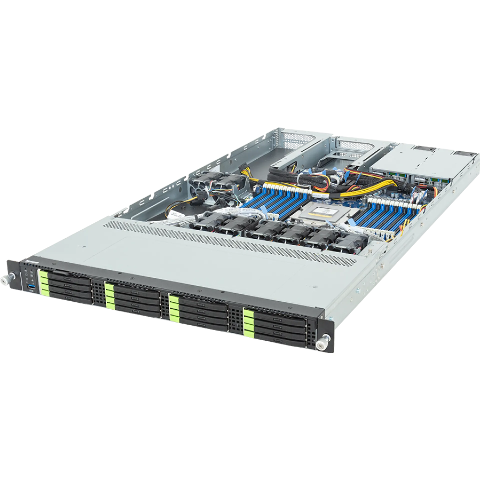 R163-ZG6-AAL2 Gigabyte angle view Gigabyte R163-ZG6-AAL2 angle view