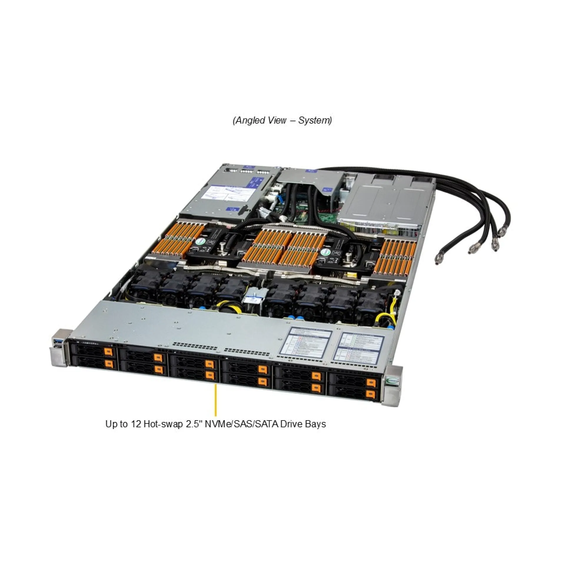 Supermicro SYS-122HA-TN-LCC angle view 