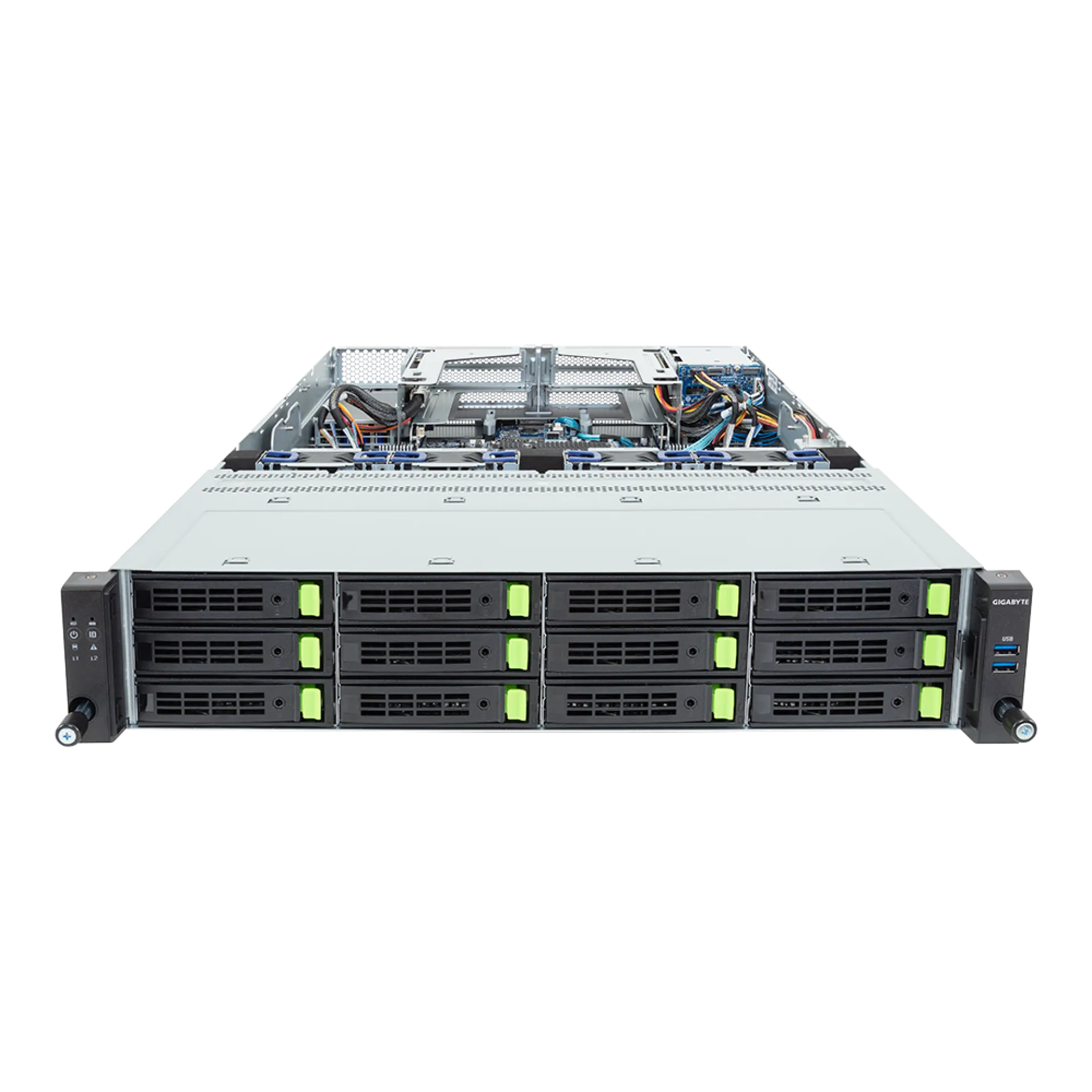 R284-S93-AAL1 Gigabyte front view Gigabyte R284-S93-AAL1 front view
