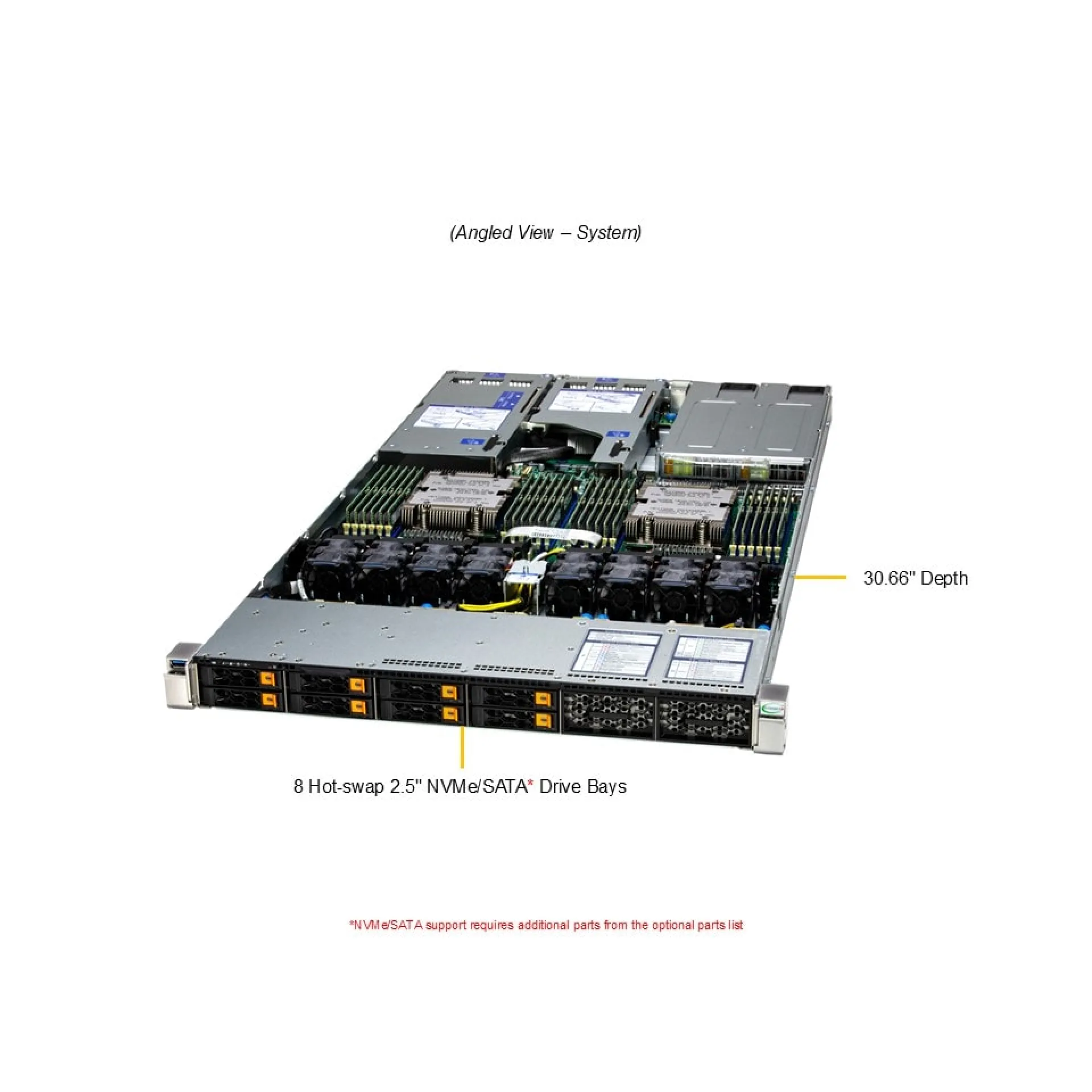 AS-1126HS-TN Supermicro angle view Supermicro AS-1126HS-TN angle view
