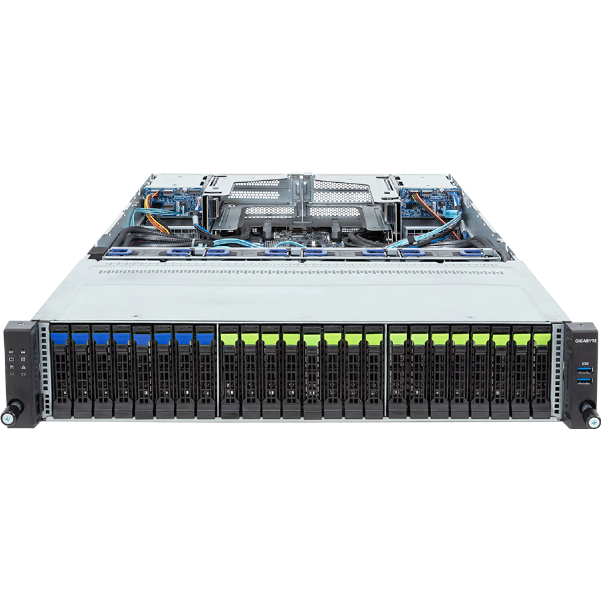 R283-S92-AAE2 Gigabyte front view Gigabyte R283-S92-AAE2 front view