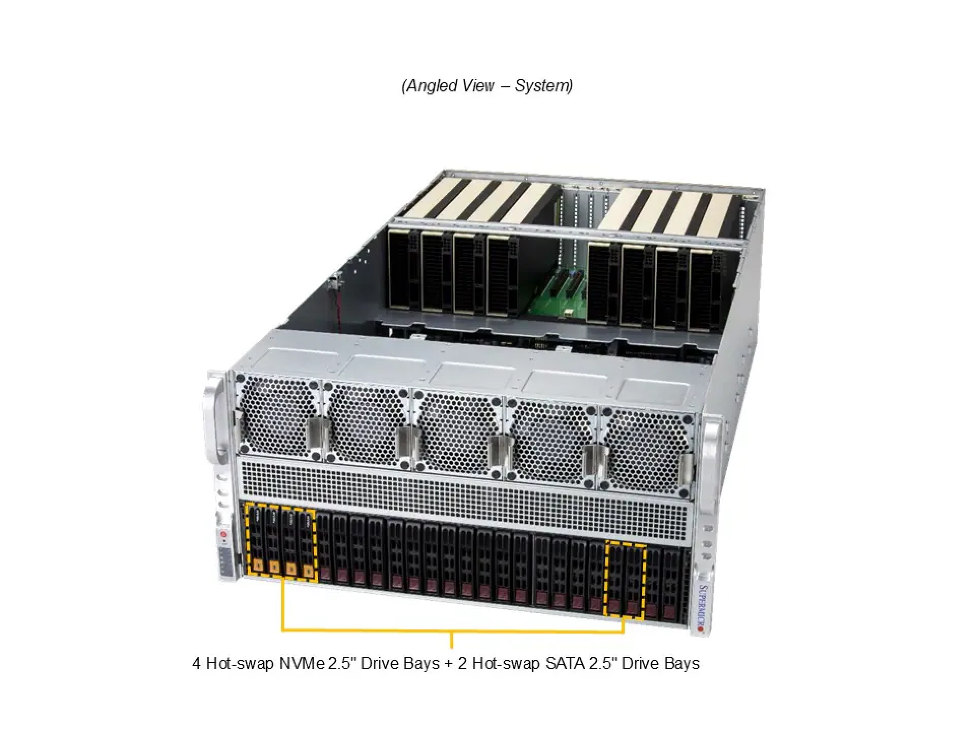 Supermicro AS-5126GS-TNRT angle view 