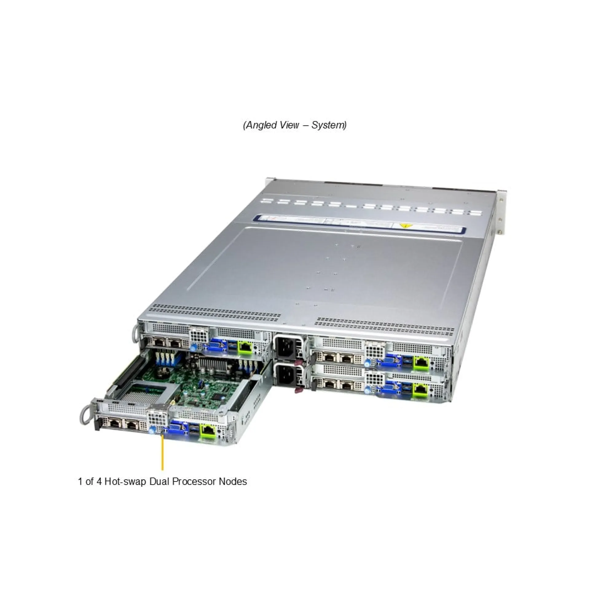 Supermicro SYS-222BT-HNR angle view