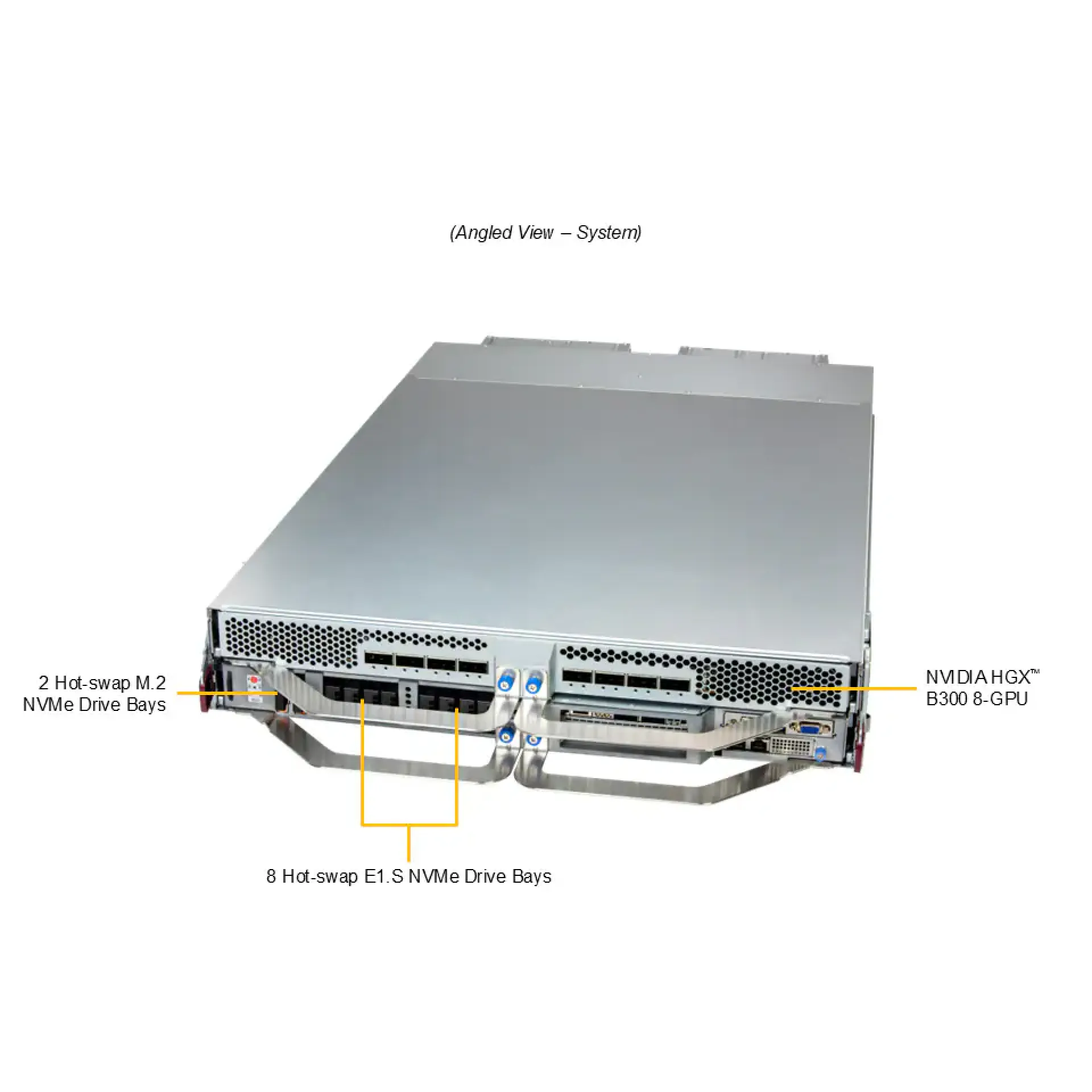 SYS-222GS-NB3OT-ALC Supermicro angle view Supermicro SYS-222GS-NB3OT-ALC angle view