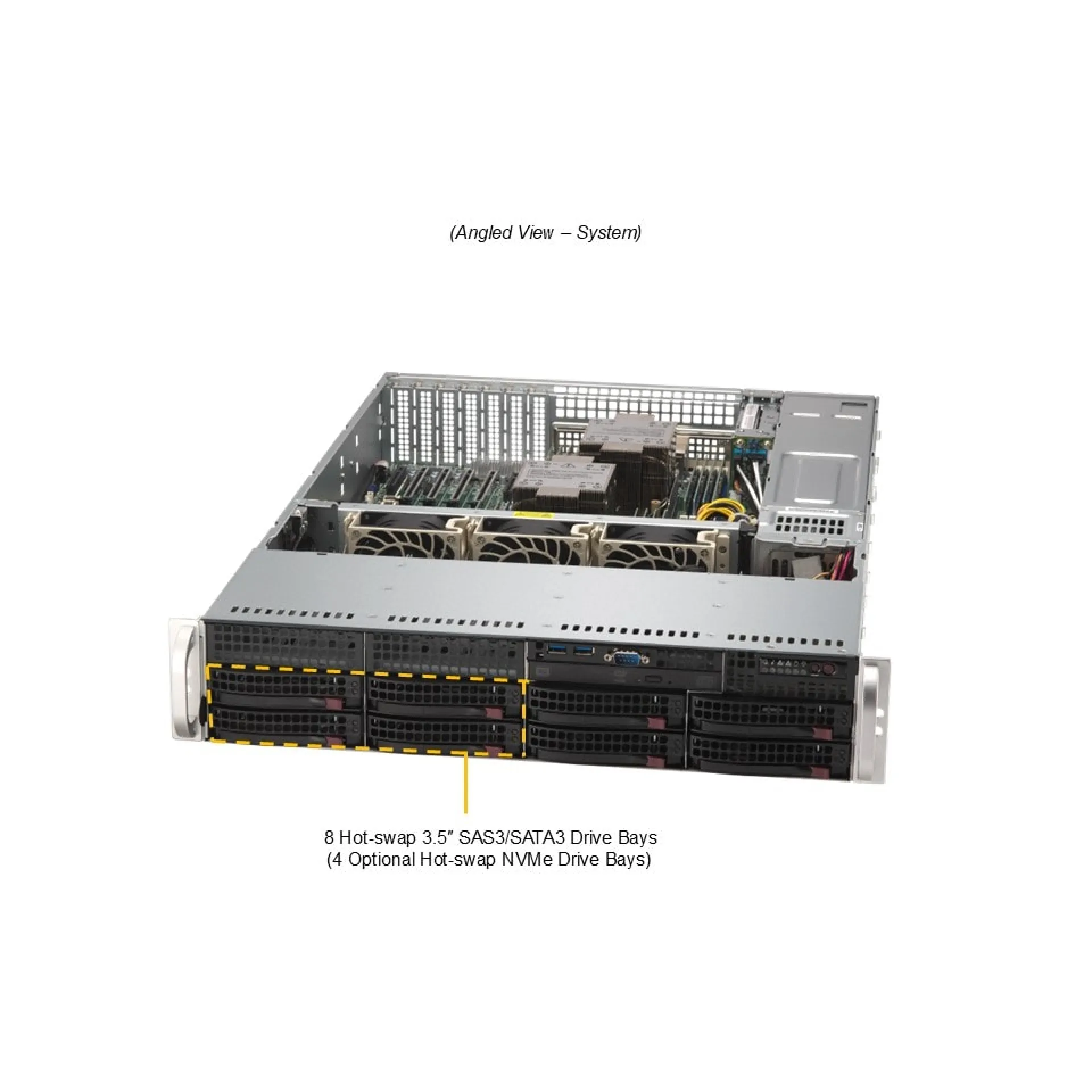 Supermicro SYS-622B-TRT angle view