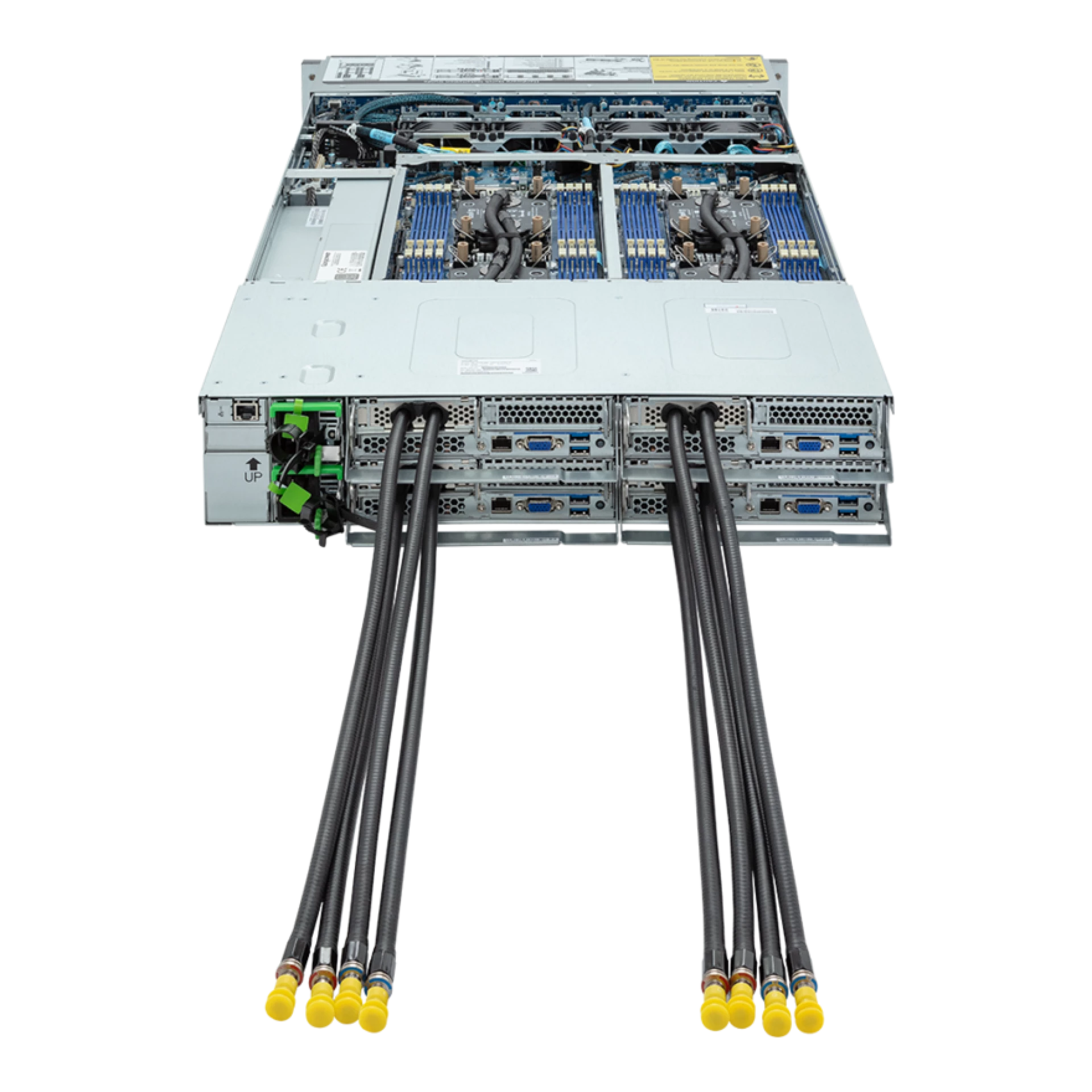 H263-S62-LAN1 Gigabyte rear view Gigabyte H263-S62-LAN1 rear view