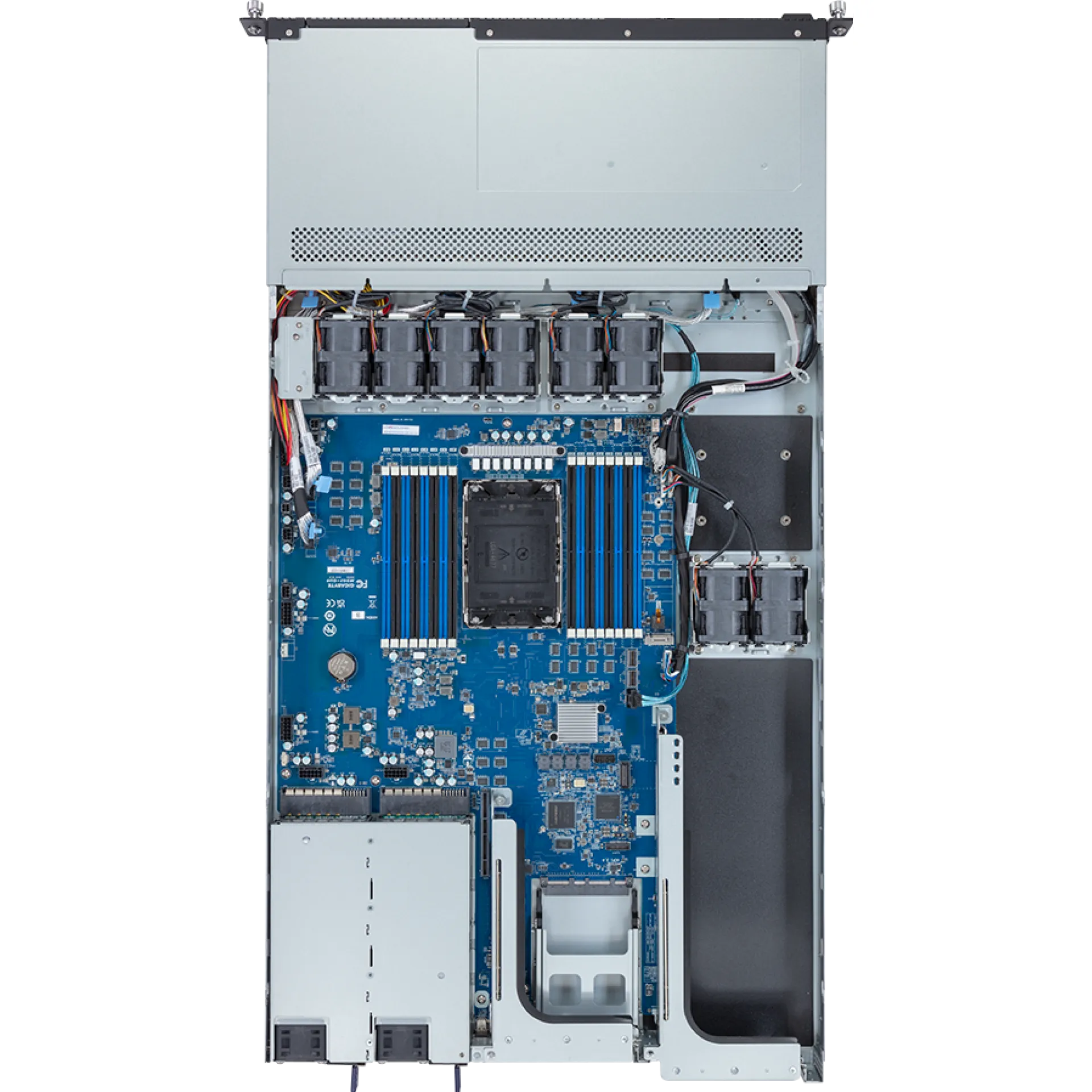 R163-SG0-AAC1 Gigabyte top view Gigabyte R163-SG0-AAC1 top view