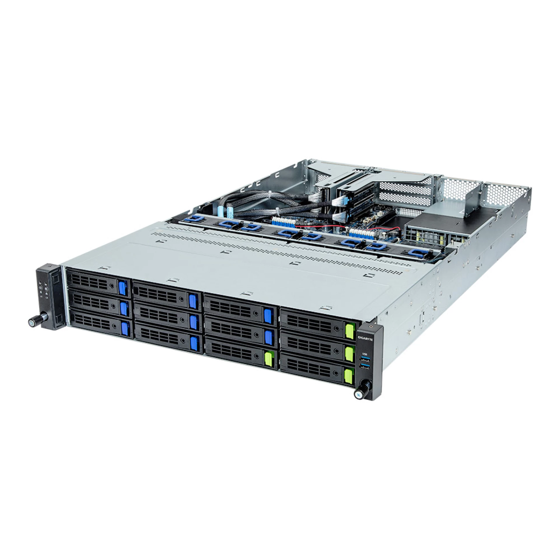 R263-Z30-AAC2 Gigabyte angle view Gigabyte R263-Z30-AAC2 angle view