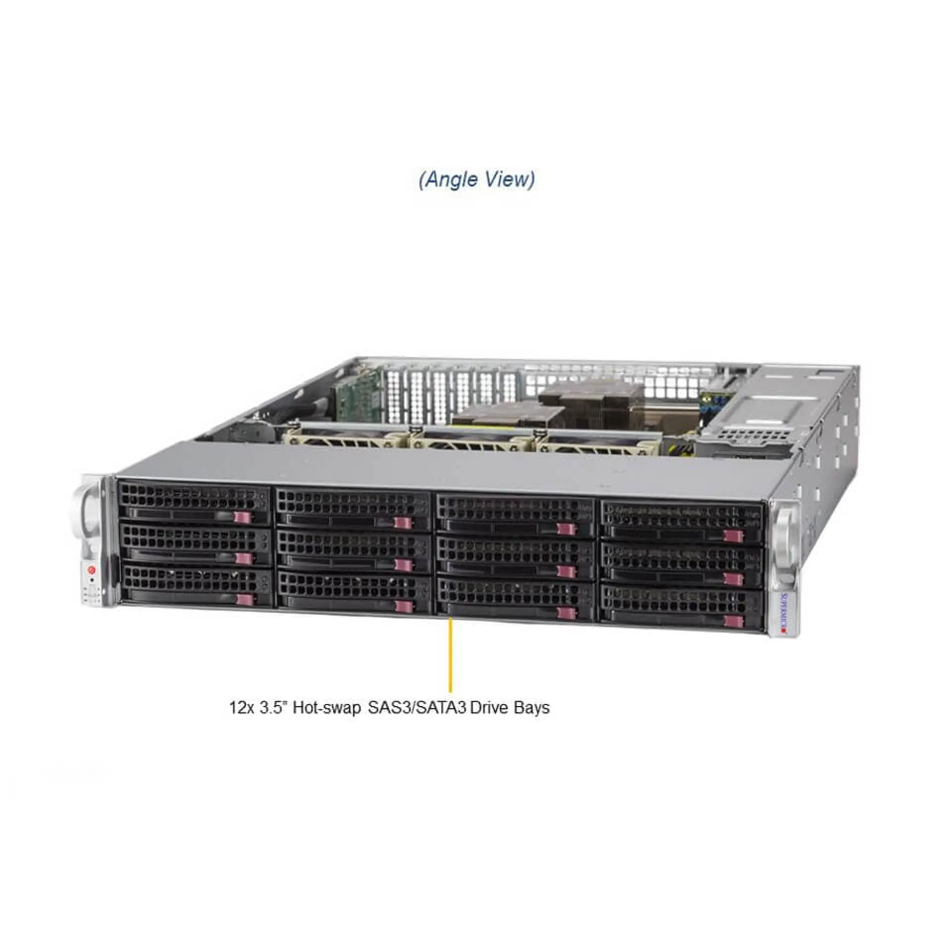 Supermicro SSG-620P-ACR12H angle view