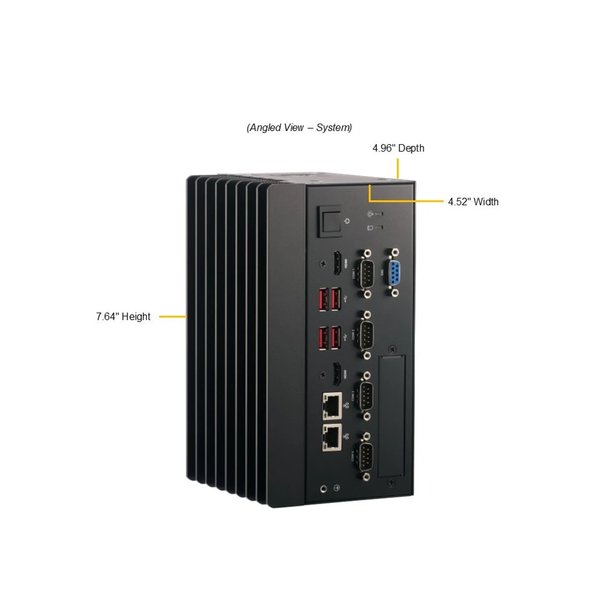 Supermicro SYS-E101-14AM-E angle view 