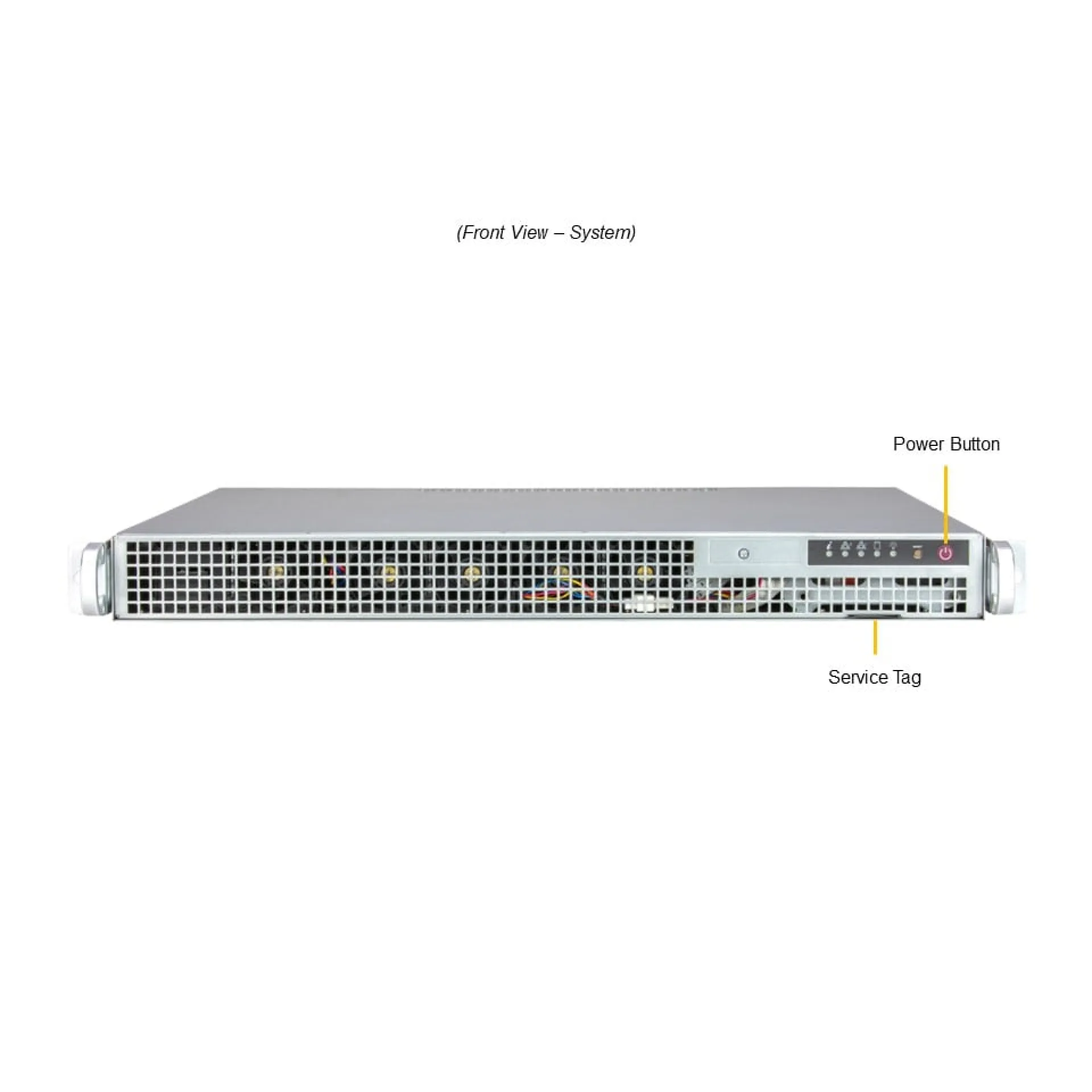 SYS-111AD-WRN2 Supermicro front view Supermicro SYS-111AD-WRN2 front view