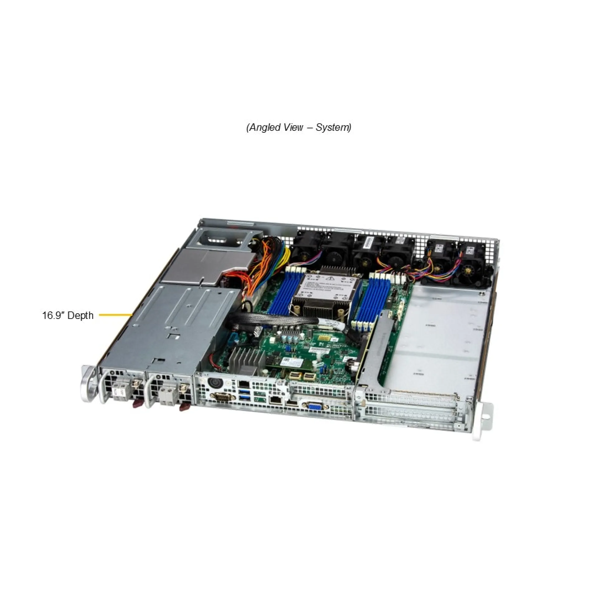 SYS-112B-FDWR Supermicro angle view Supermicro SYS-112B-FDWR angle view