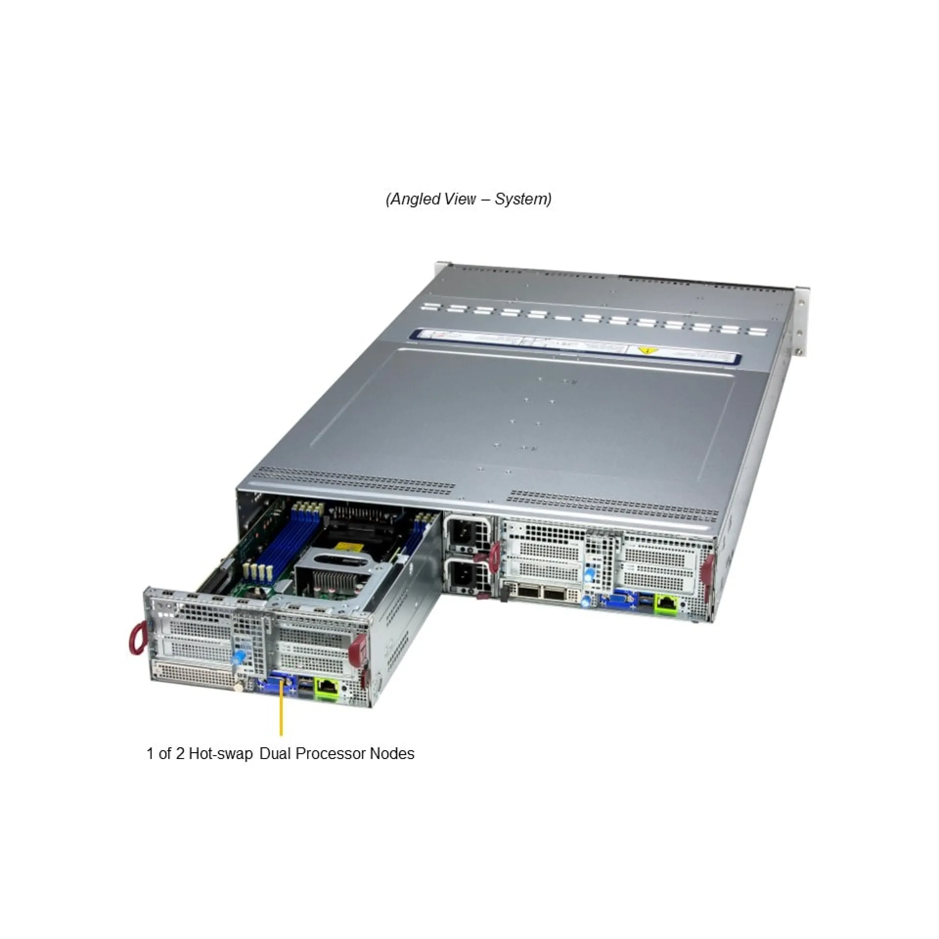Supermicro SYS-622BT-DNC8R angle view 