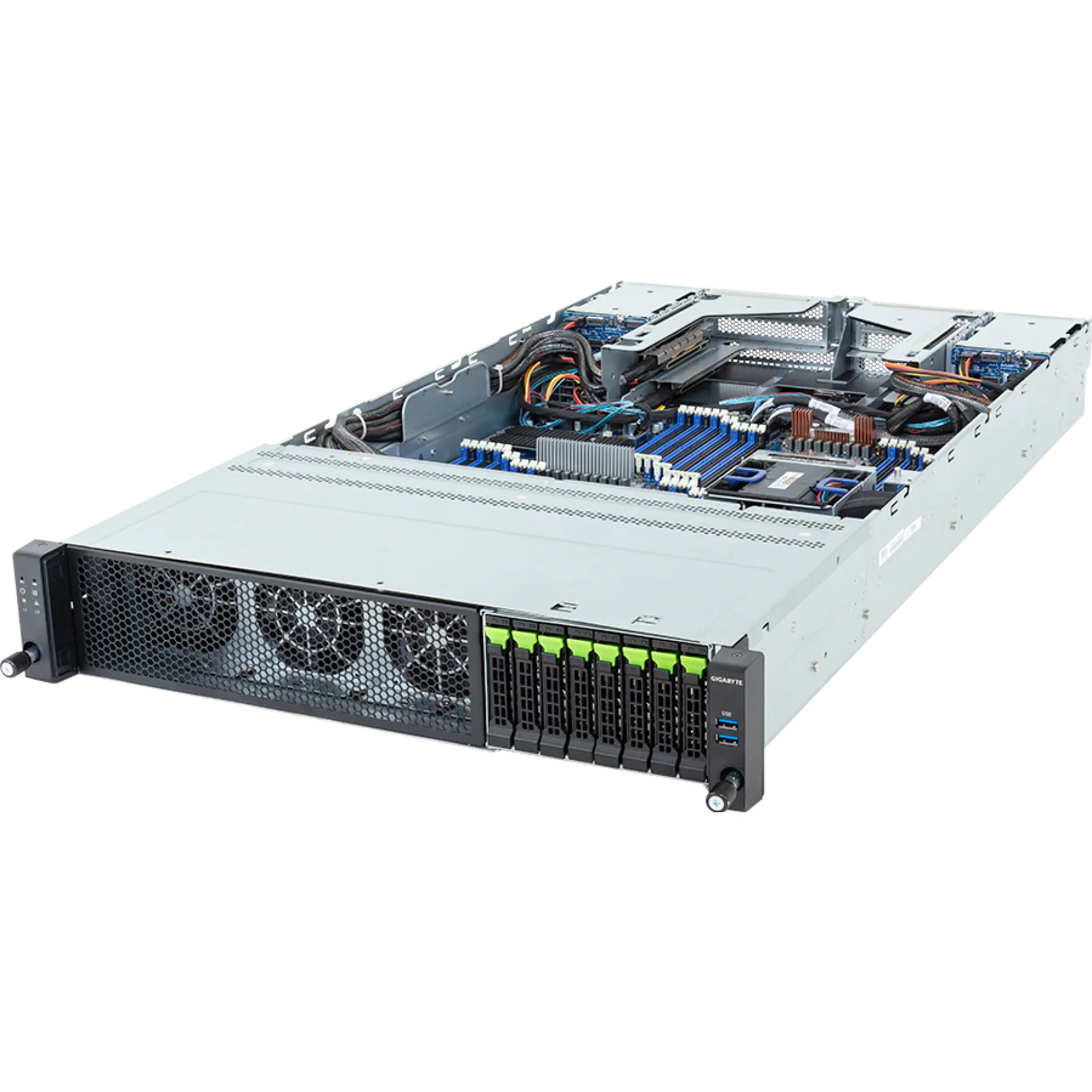 R283-ZK0-AAL1 Gigabyte angle view Gigabyte R283-ZK0-AAL1 angle view