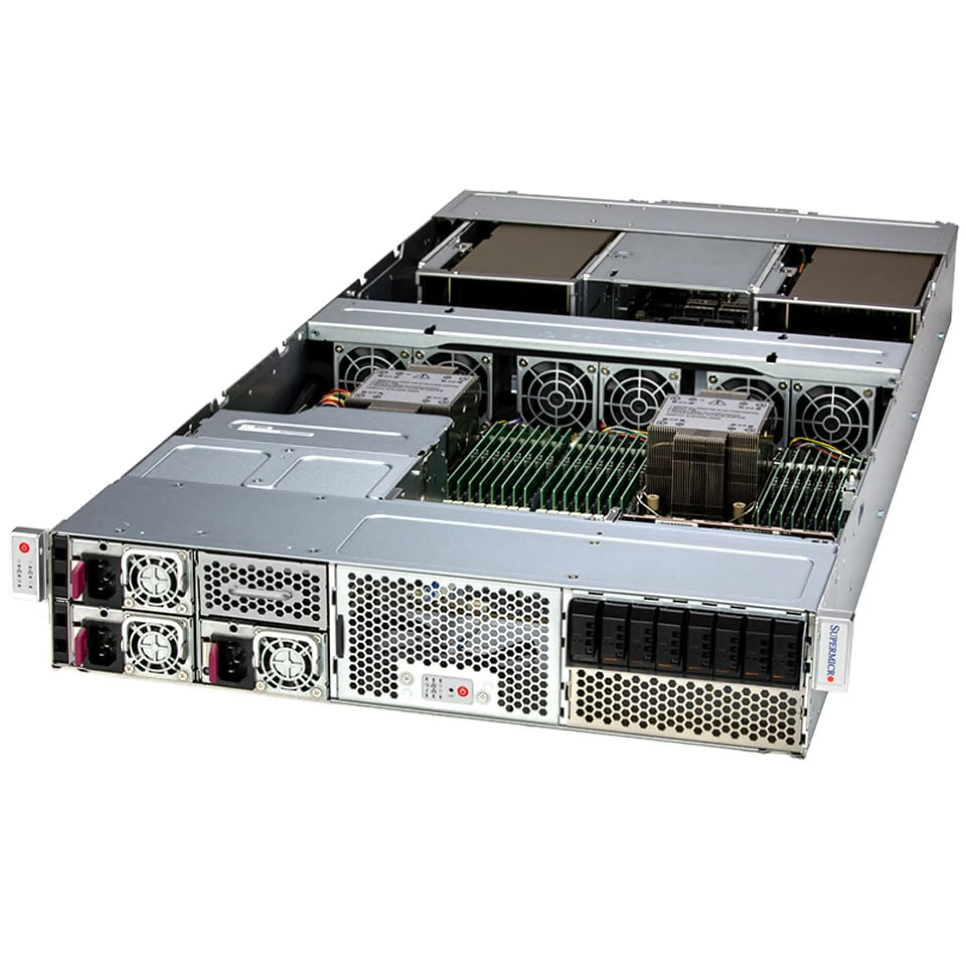 SYS-221GE-NR Supermicro angle view Supermicro SYS-221GE-NR angle view