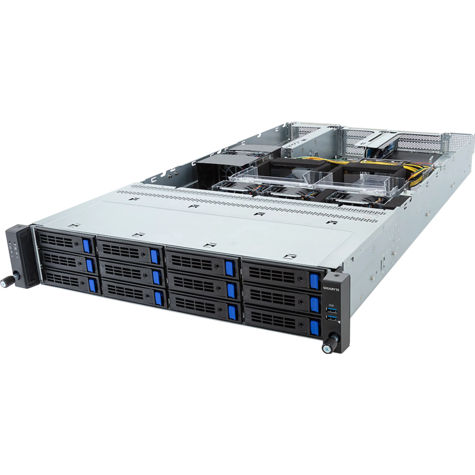 R263-SG0-AAE1 Gigabyte angle view Gigabyte R263-SG0-AAE1 angle view