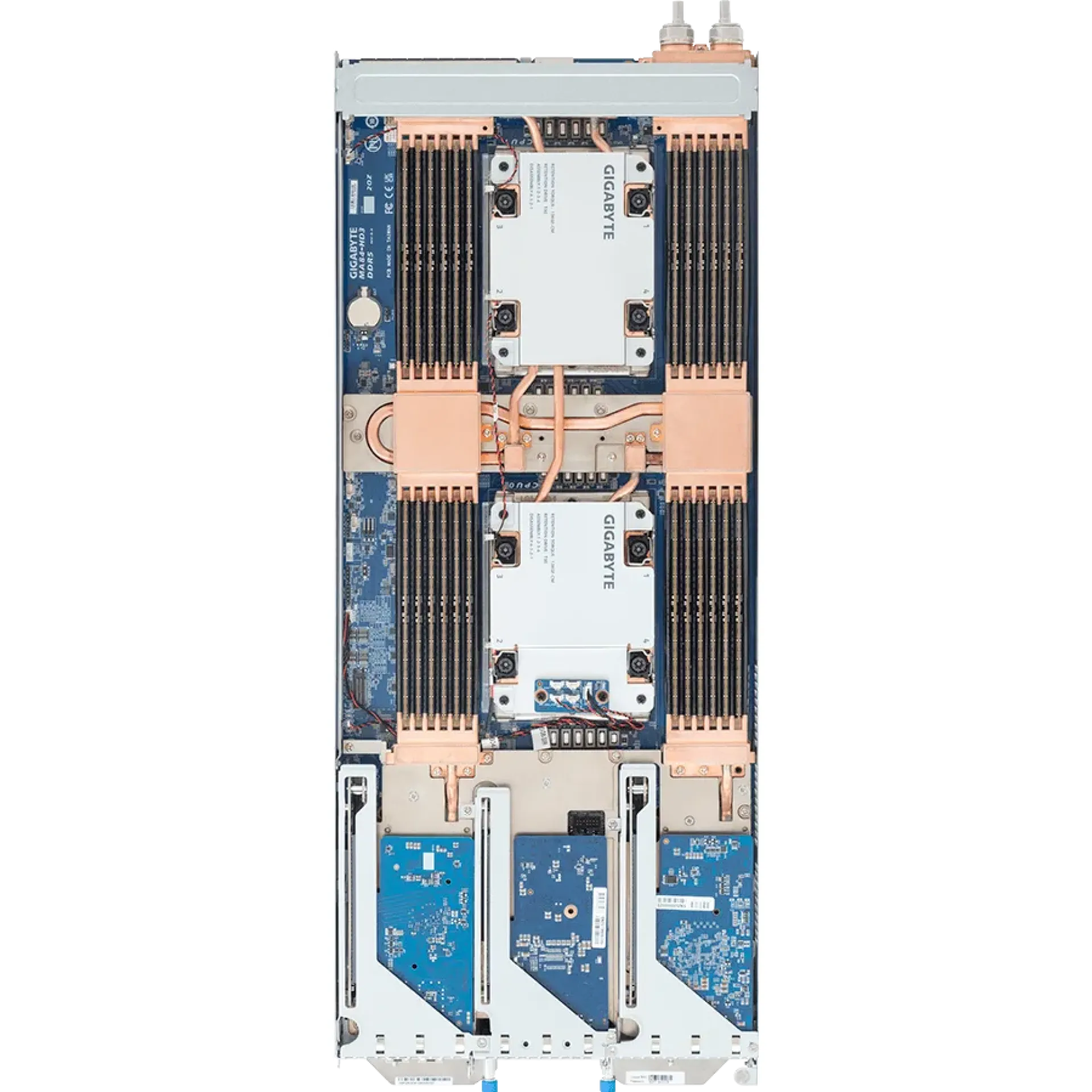 B684-A80-LAS1 Gigabyte top view Gigabyte B684-A80-LAS1 top view