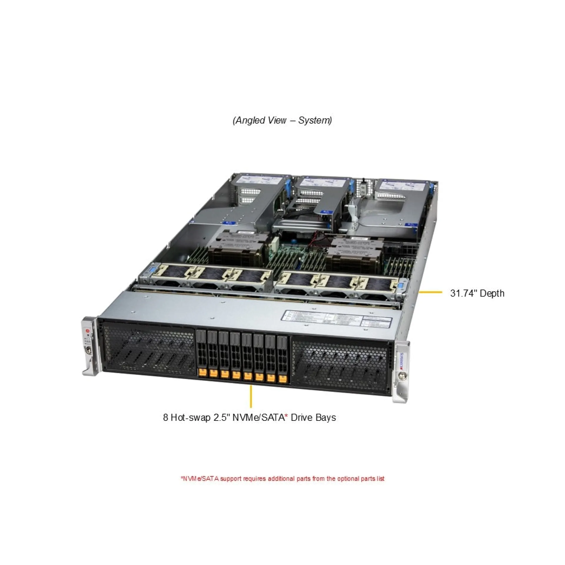 AS-2126HS-TN | Supermicro Dual EPYC 9004 EPYC 9005 2U Rack Server