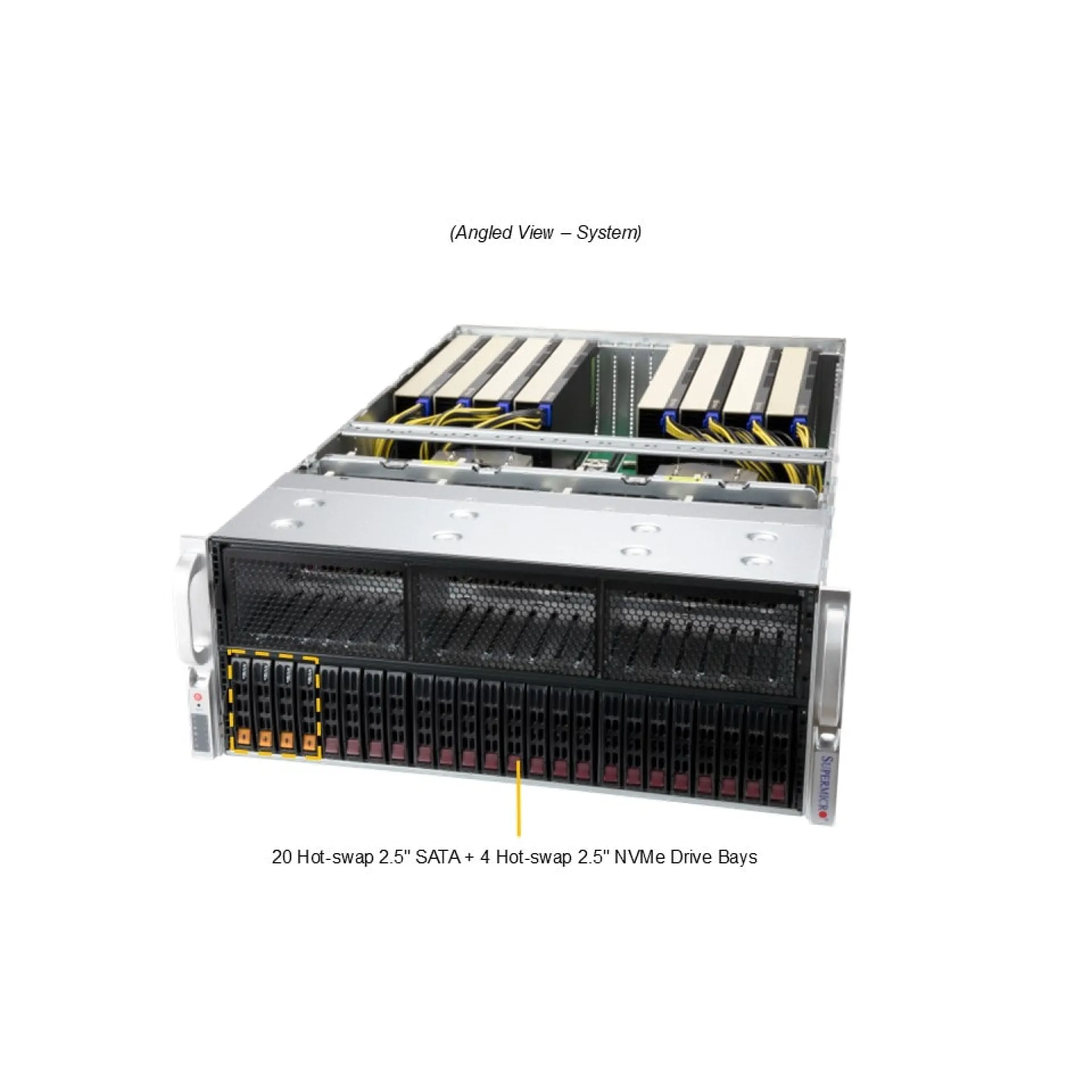 Supermicro AS-4125GS-TNRT-G1 angle view