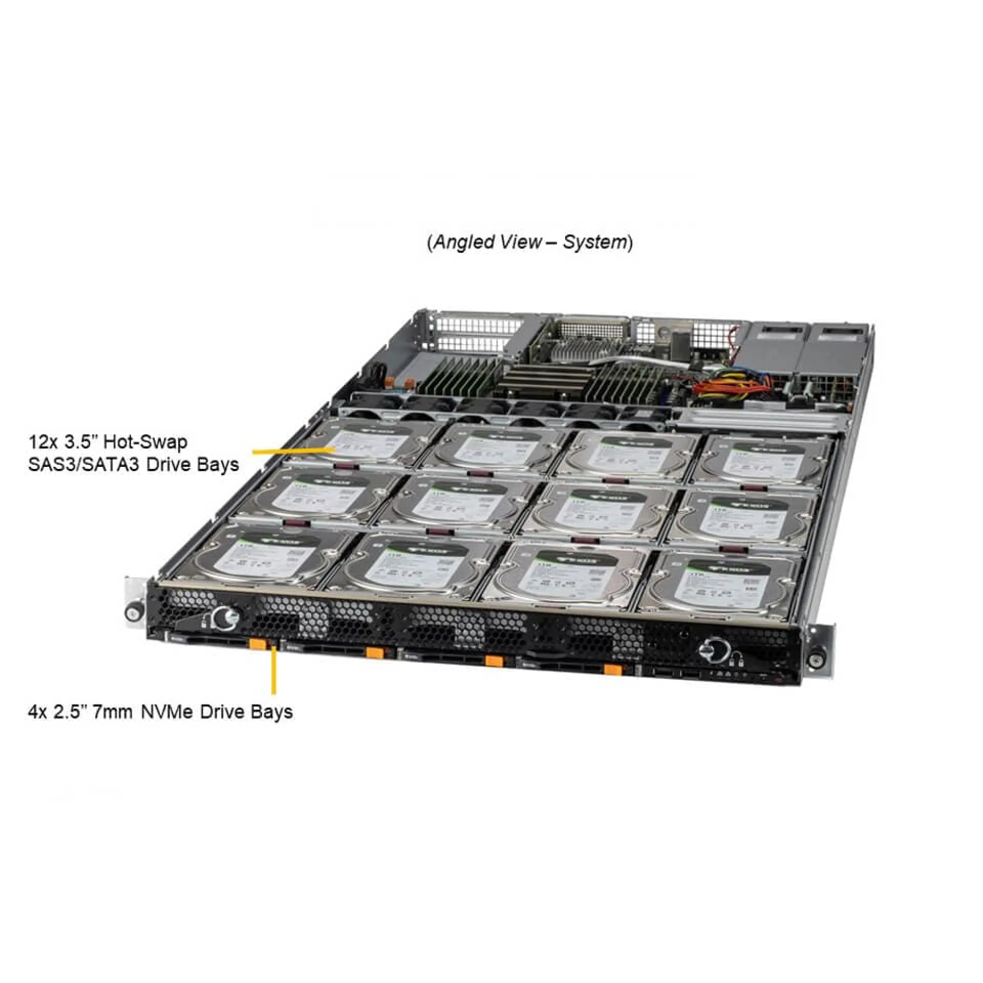 ASG-1014S-ACR12N4H | Supermicro Single EPYC 7003 EPYC 7002 1U Rack Server