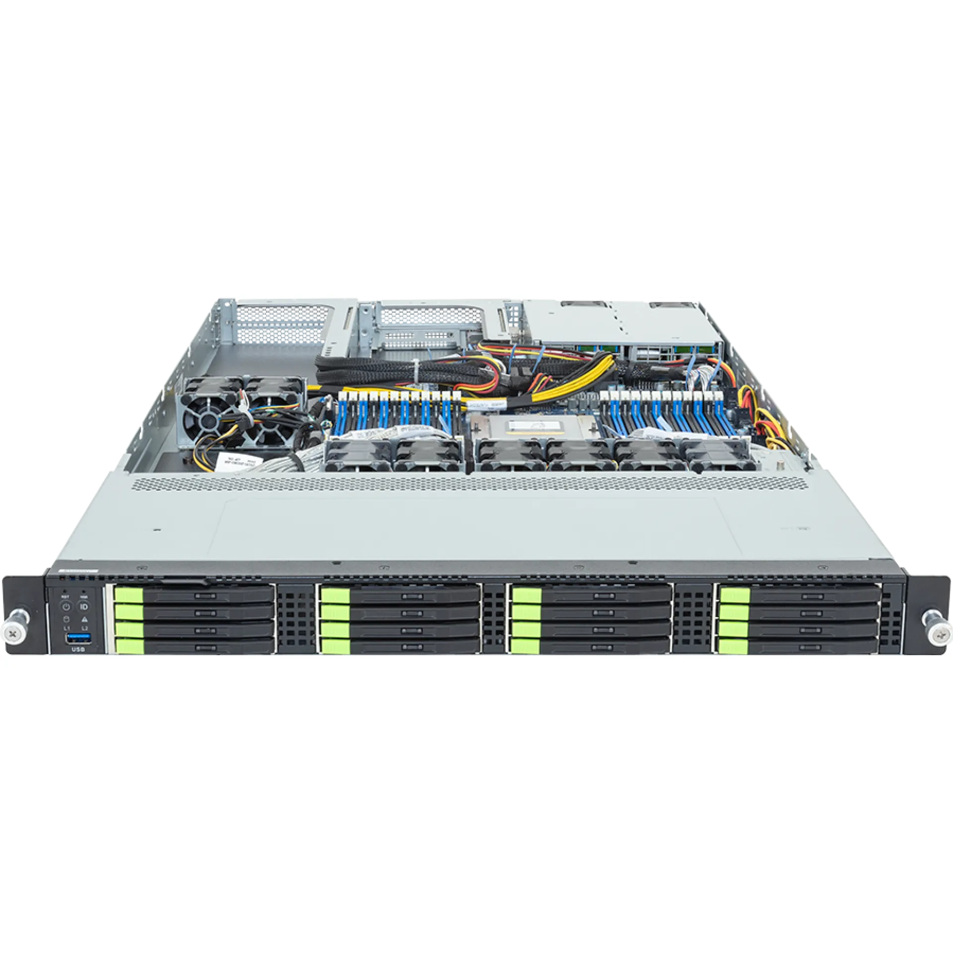 R163-ZG6-AAL2 Gigabyte front view Gigabyte R163-ZG6-AAL2 front view