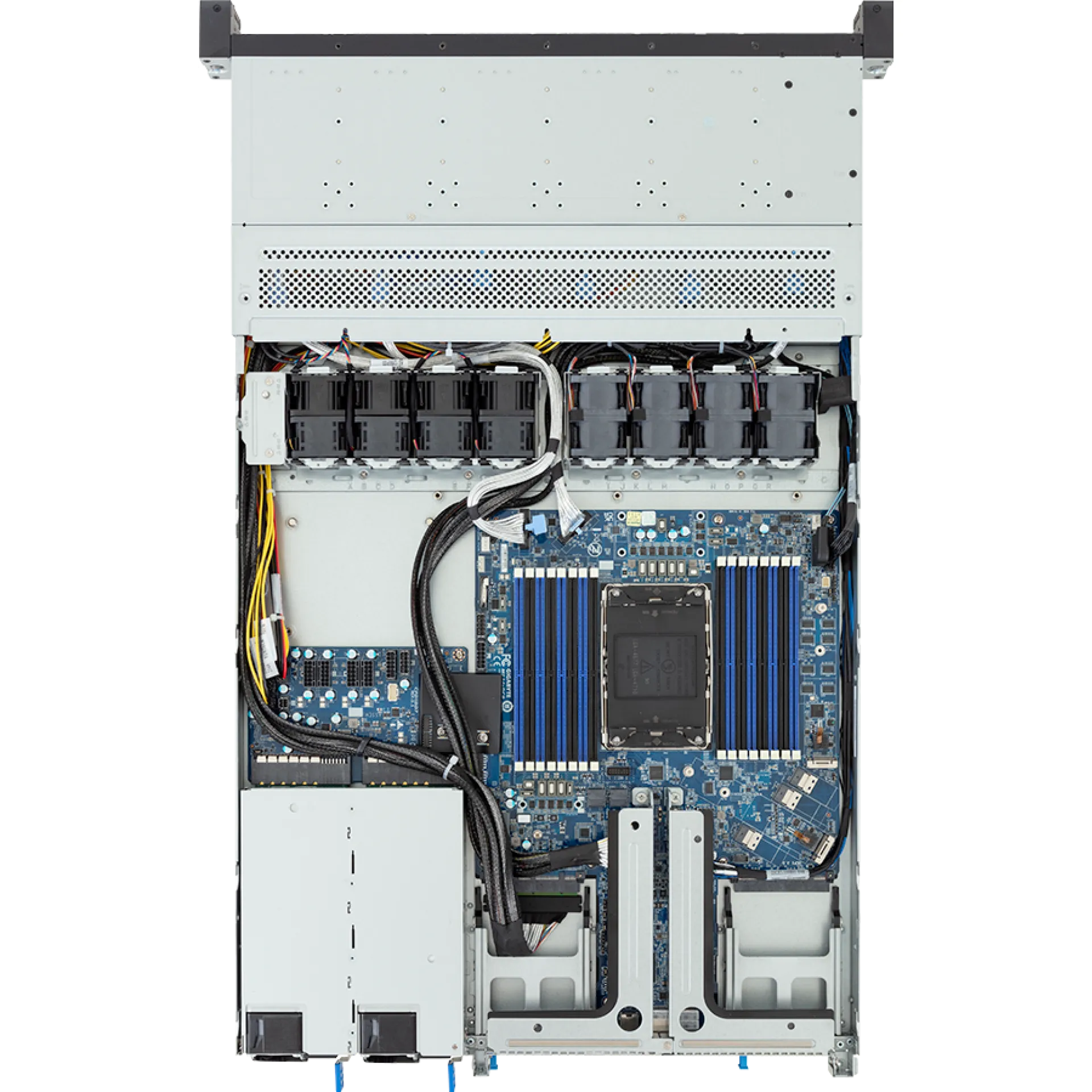 R164-S32-AAH1 Gigabyte top view Gigabyte R164-S32-AAH1 top view