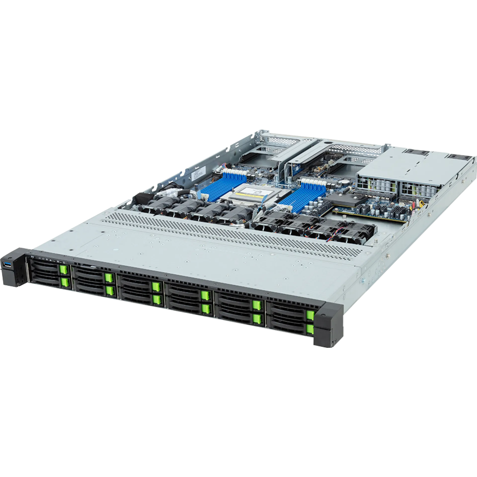 Gigabyte R163-Z35-AAC1 angle view 