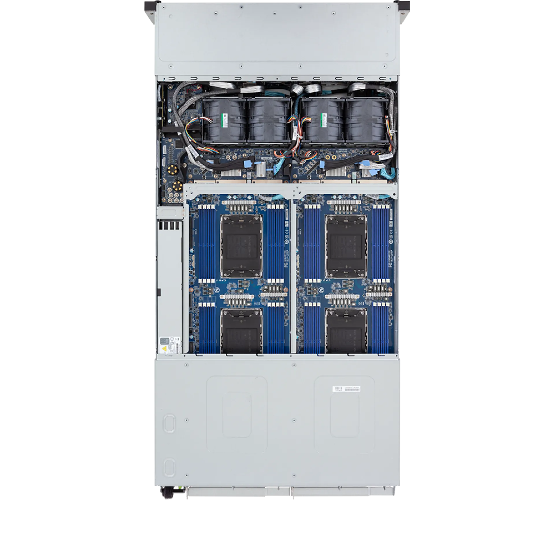 H274-S60-AAW1 Gigabyte top view Gigabyte H274-S60-AAW1 top view