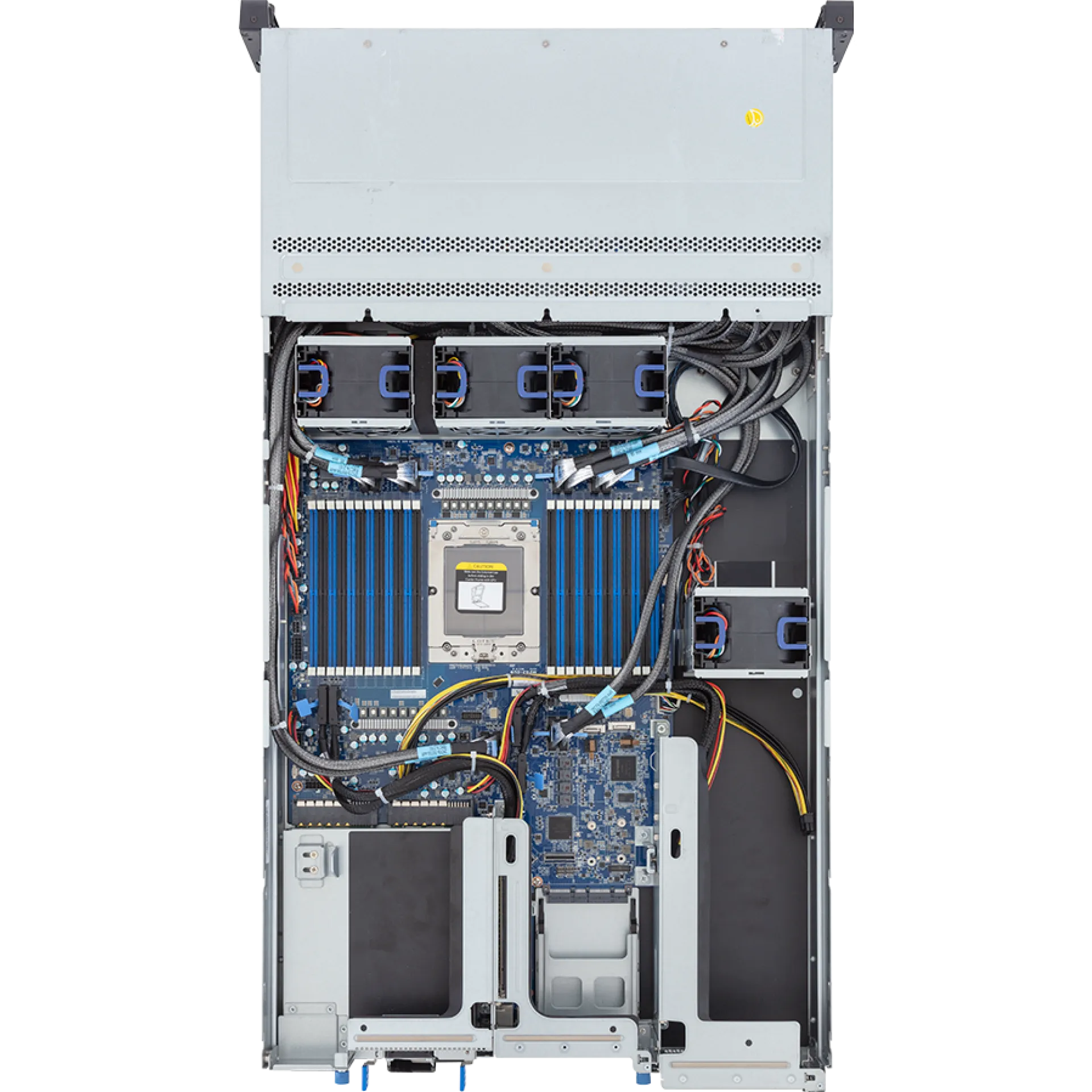 R263-ZG2-AAJ3 Gigabyte top view Gigabyte R263-ZG2-AAJ3 top view